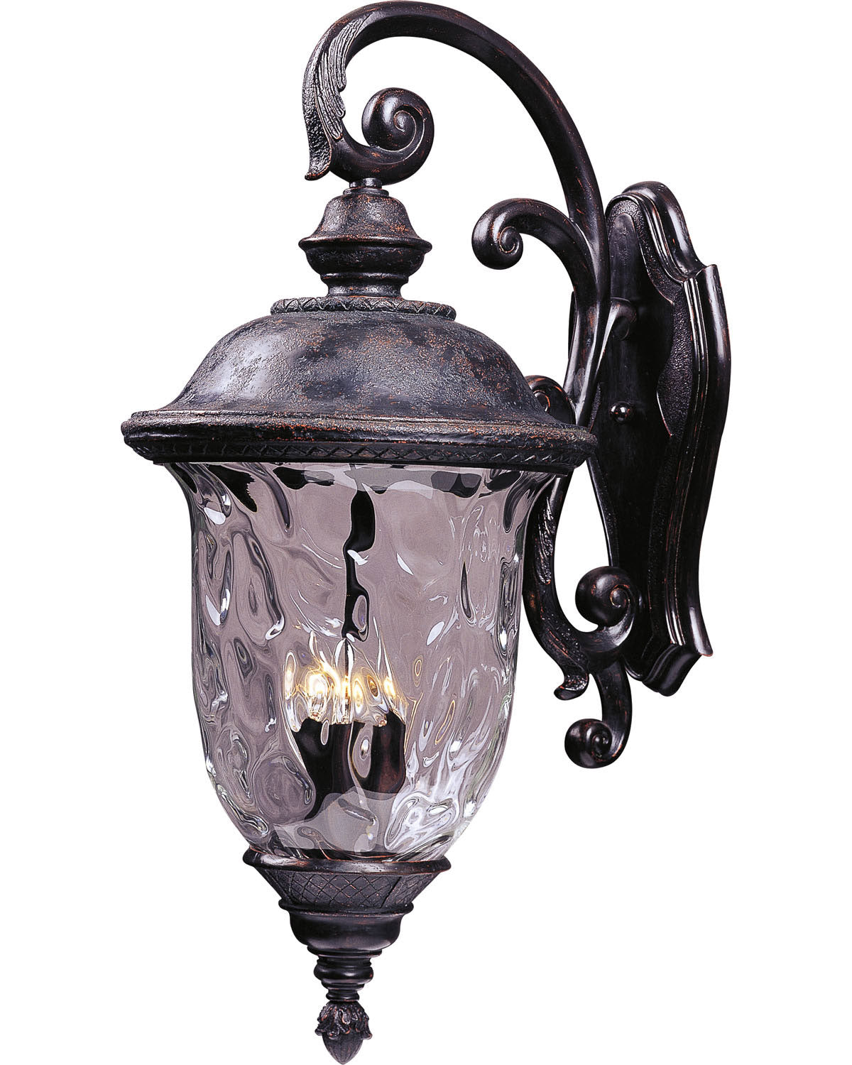Maxim - Lanterne murale extérieure 3 lumières | Carriage House VX - 40498WGOB