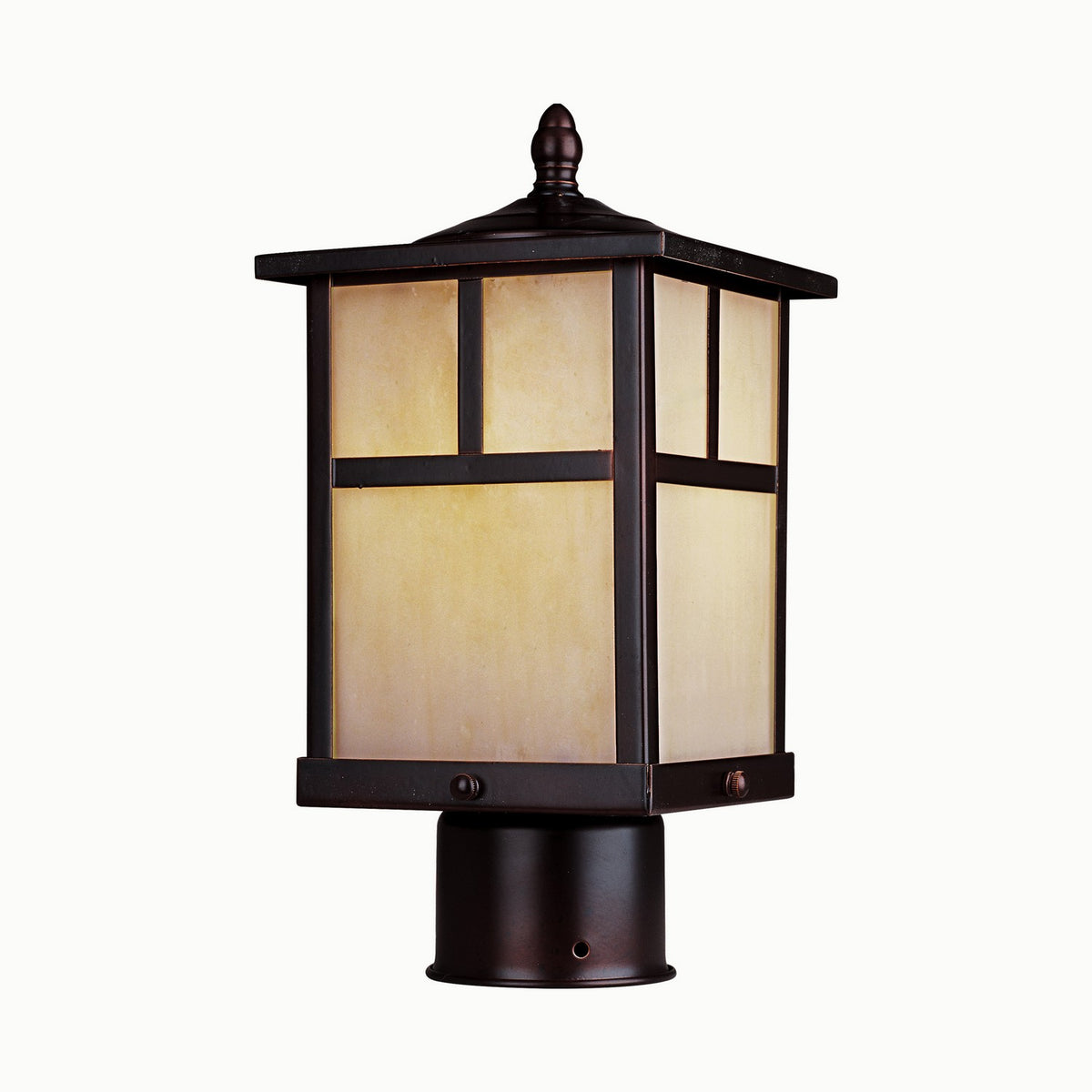 Maxim - Lanterne sur poteau extérieure 1 lumière | Coldwater - 4055HOBU