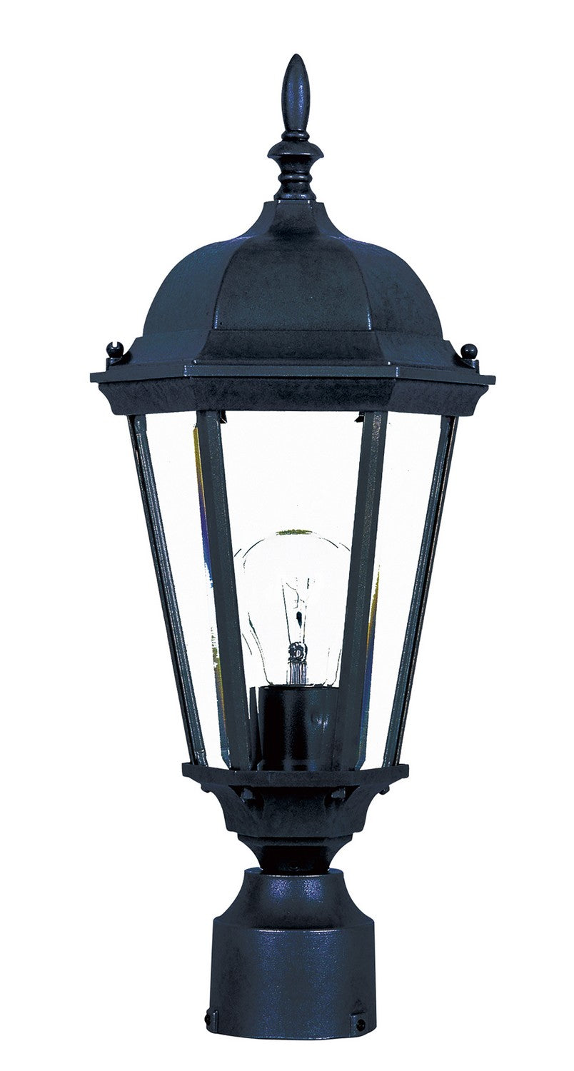 Maxim - Lanterne sur poteau extérieure 1 lumière | Westlake - 1001BK