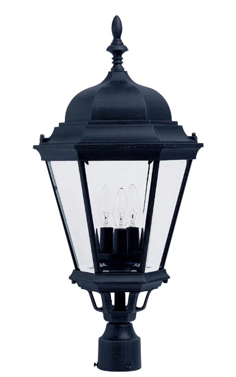 Maxim - Lanterne sur poteau extérieure 3 lumières | Westlake - 1007BK