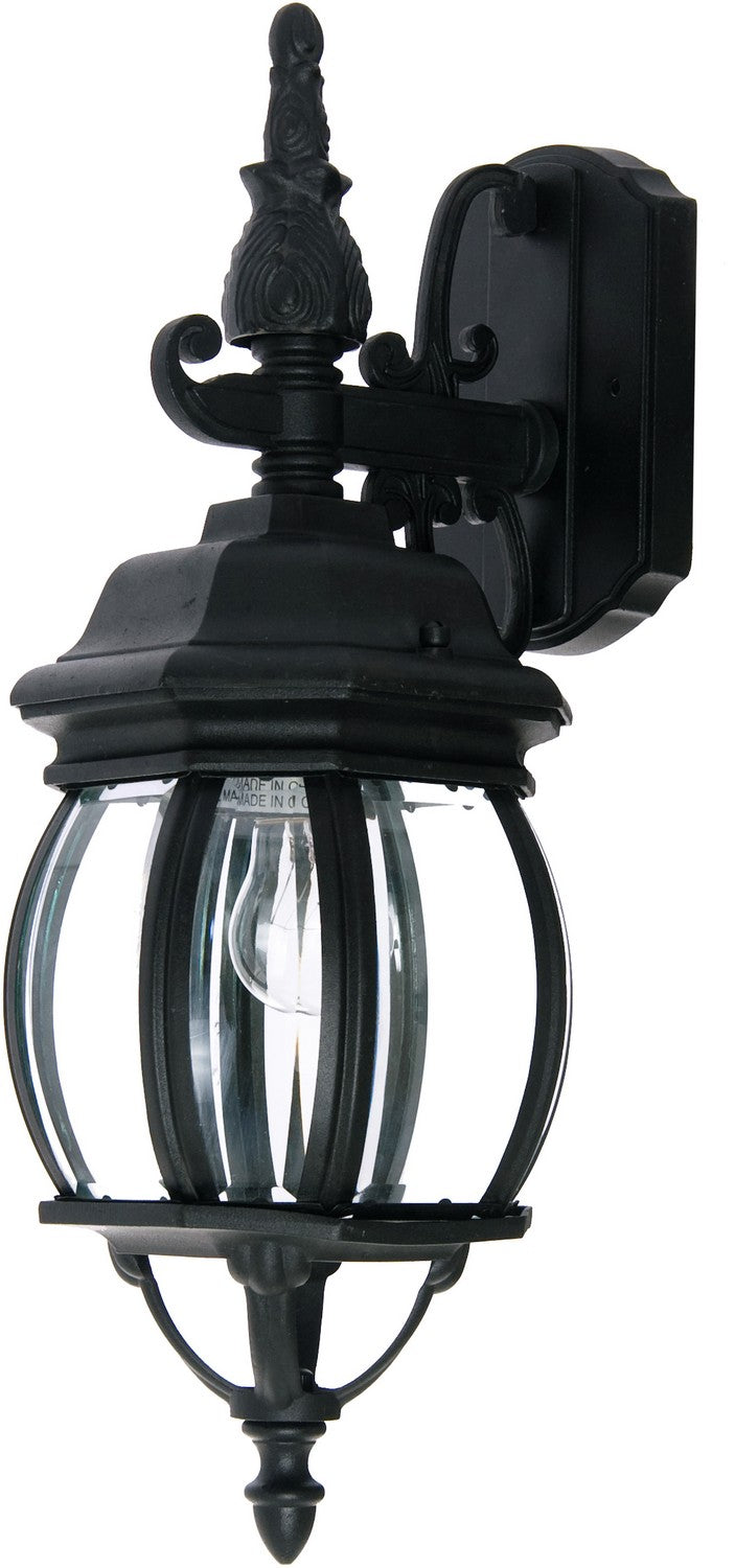 Maxim - Lanterne murale extérieure 1 lumière | Crown Hill - 1030BK
