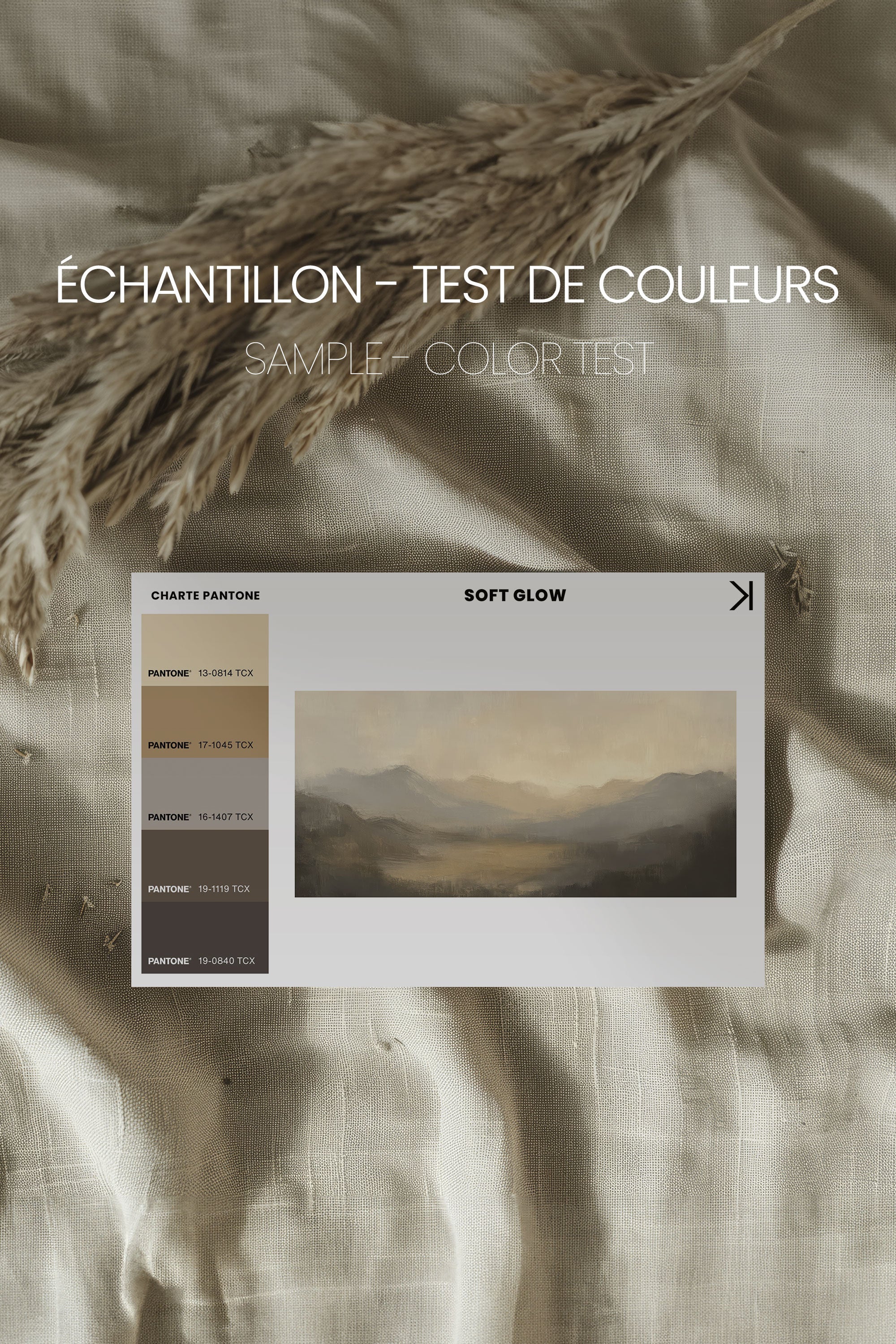 SOFT GLOW, Oeuvre sur toile étirée