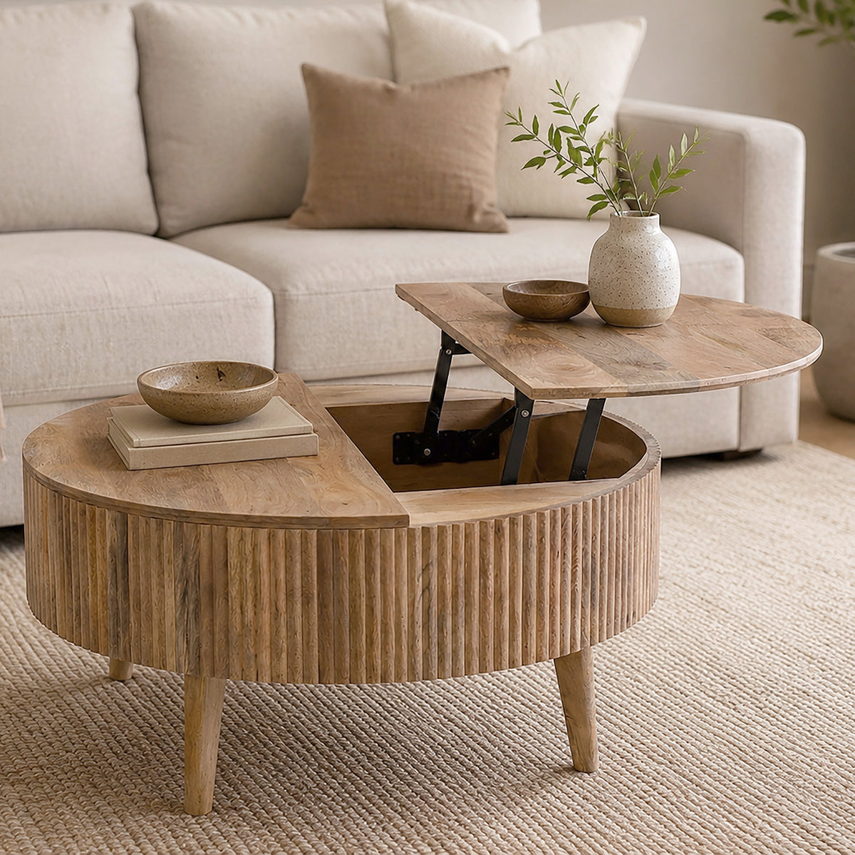 Table basse relevable ronde Balark | World Wide