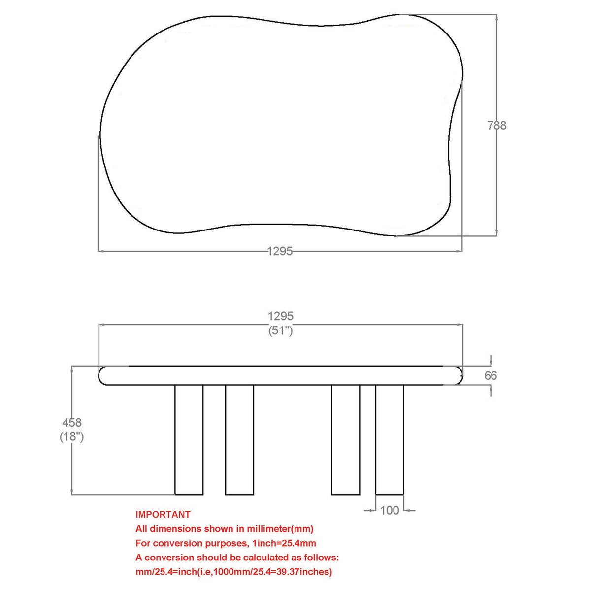 Table basse organique Zaloa | World Wide