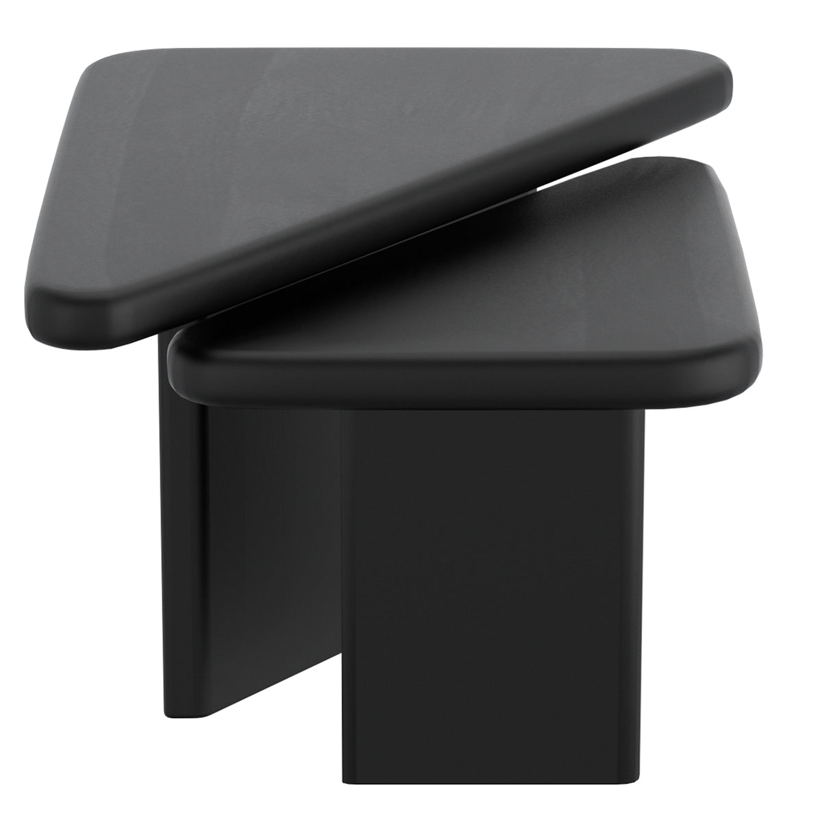 Ensemble de 2 tables basses Draco – fini NOIR | World Wide