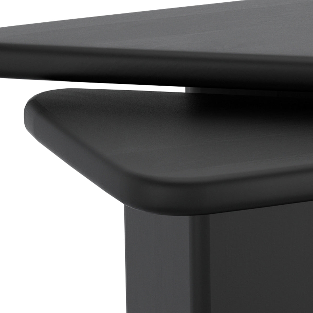 Ensemble de 2 tables basses Draco – fini NOIR | World Wide