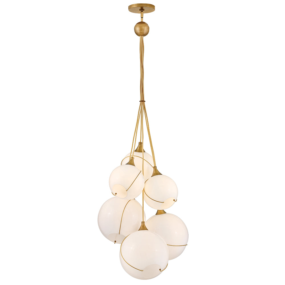 Moyen six lumière lustre à plusieurs niveaux