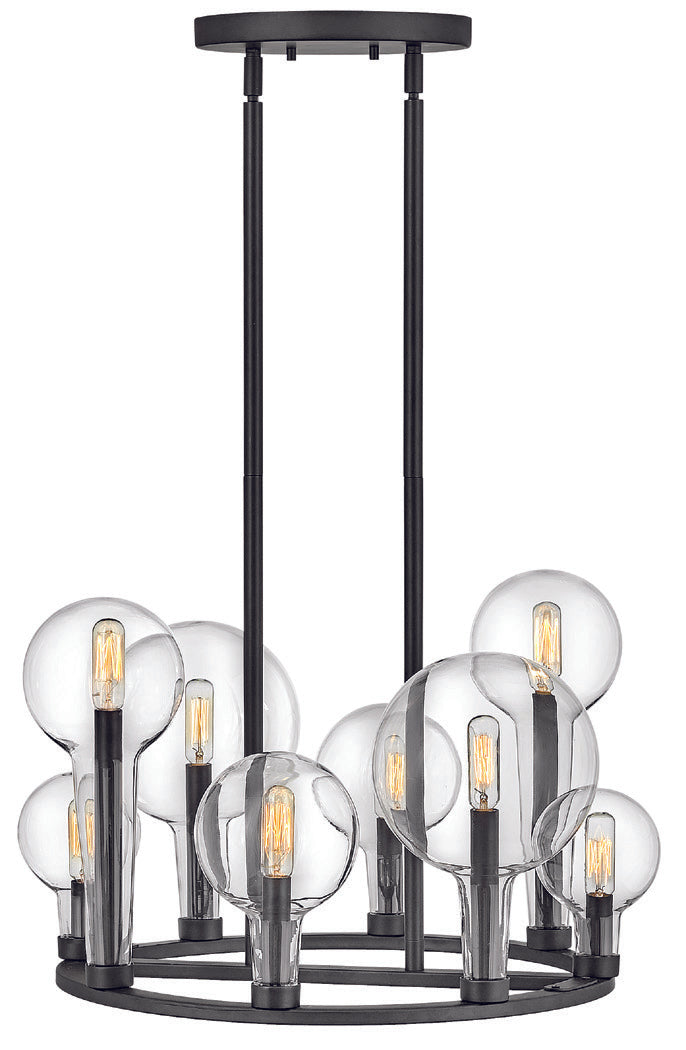 ALCHEMY Chandelier Noir - 30526BK | HINKLEY