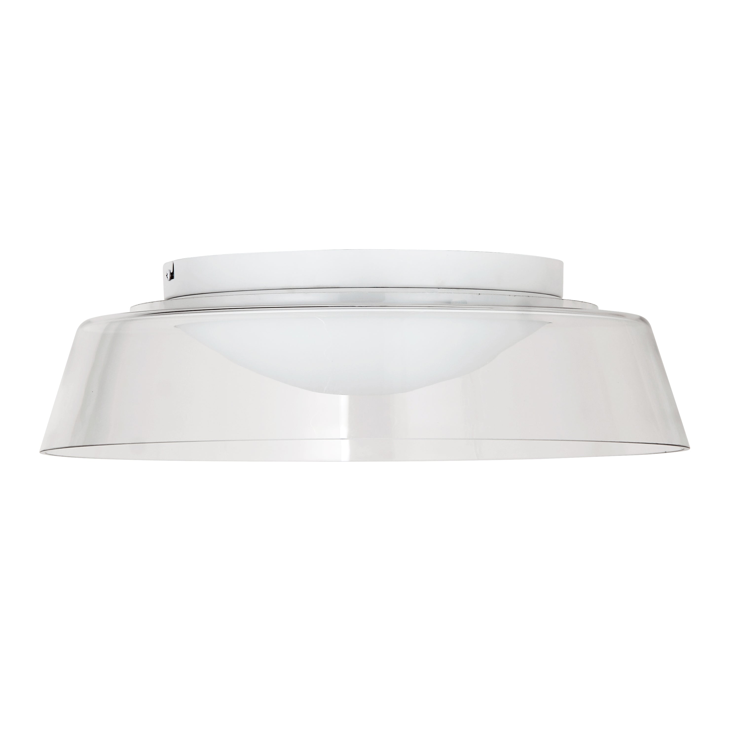 CRAWFORD Flush mount White INTEGRATED LED - 3145-LEDFH18-CL-MW | DAINOLITE