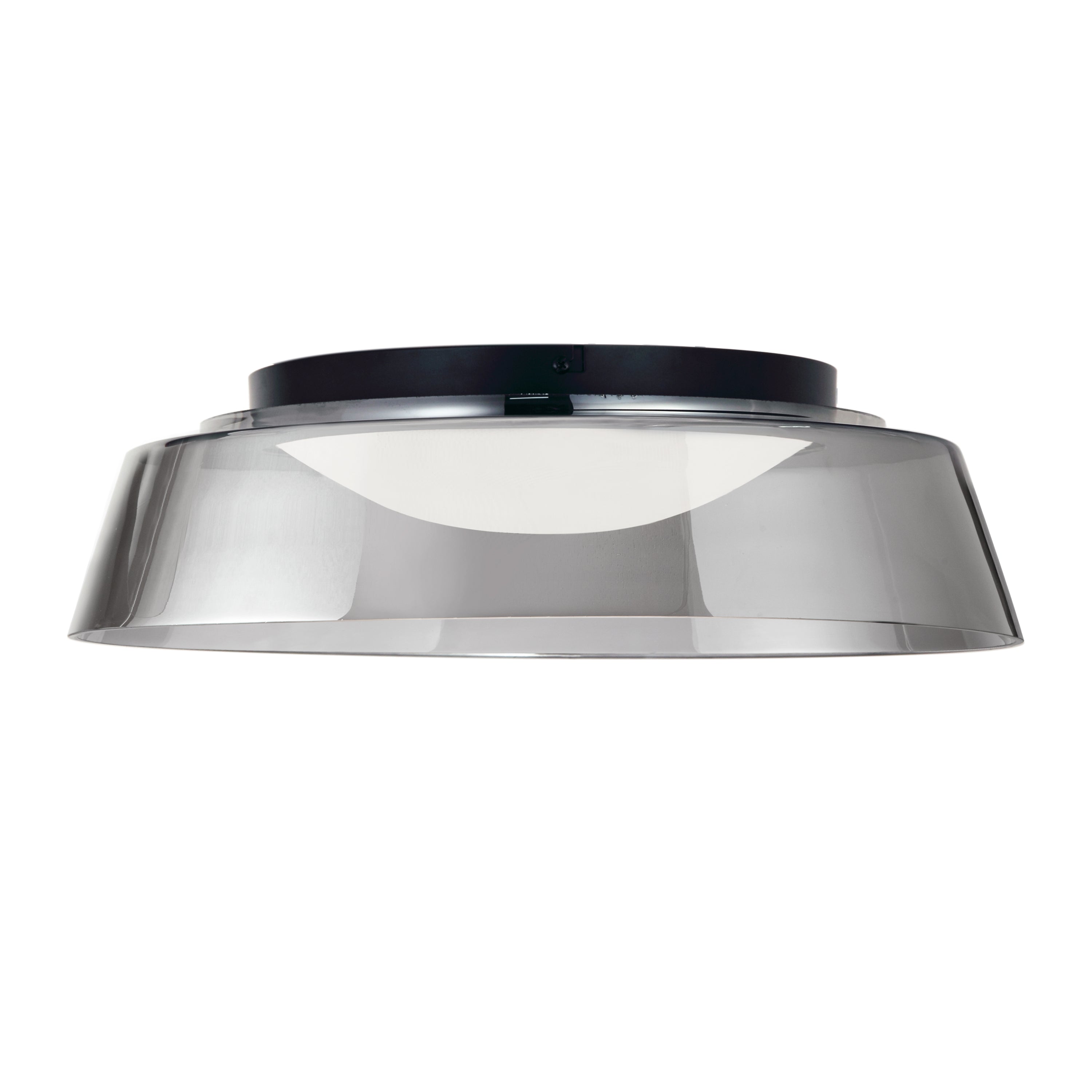 CRAWFORD Flush mount Black INTEGRATED LED - 3145-LEDFH18-SM-MB | DAINOLITE