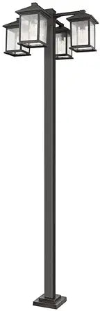 PORTLAND Luminaire sur poteau Bronze - 531-4-536P-ORB | Z-LITE