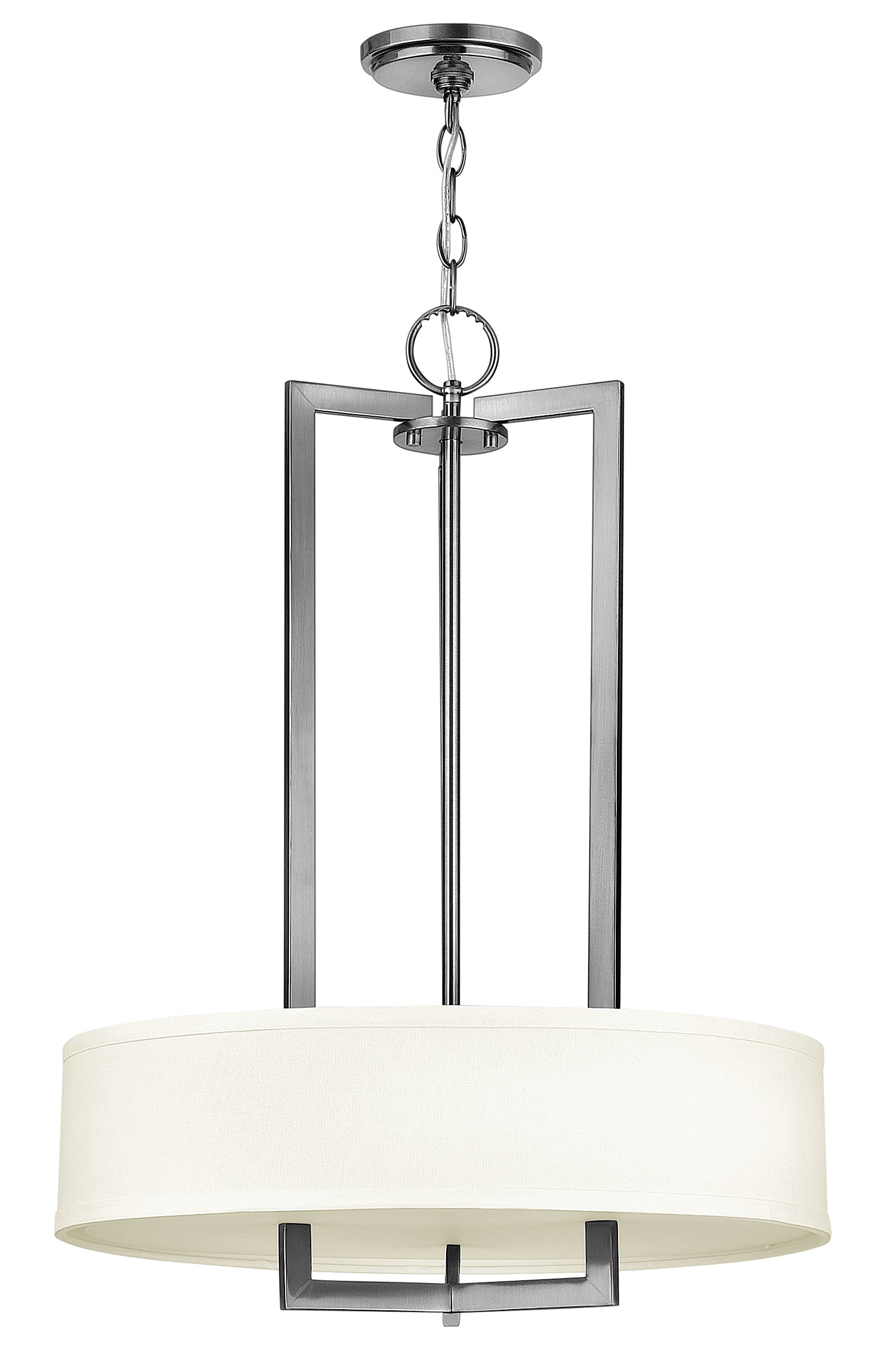 HAMPTON Suspension Nickel DEL INTÉGRÉ - 3203AN-LED | HINKLEY