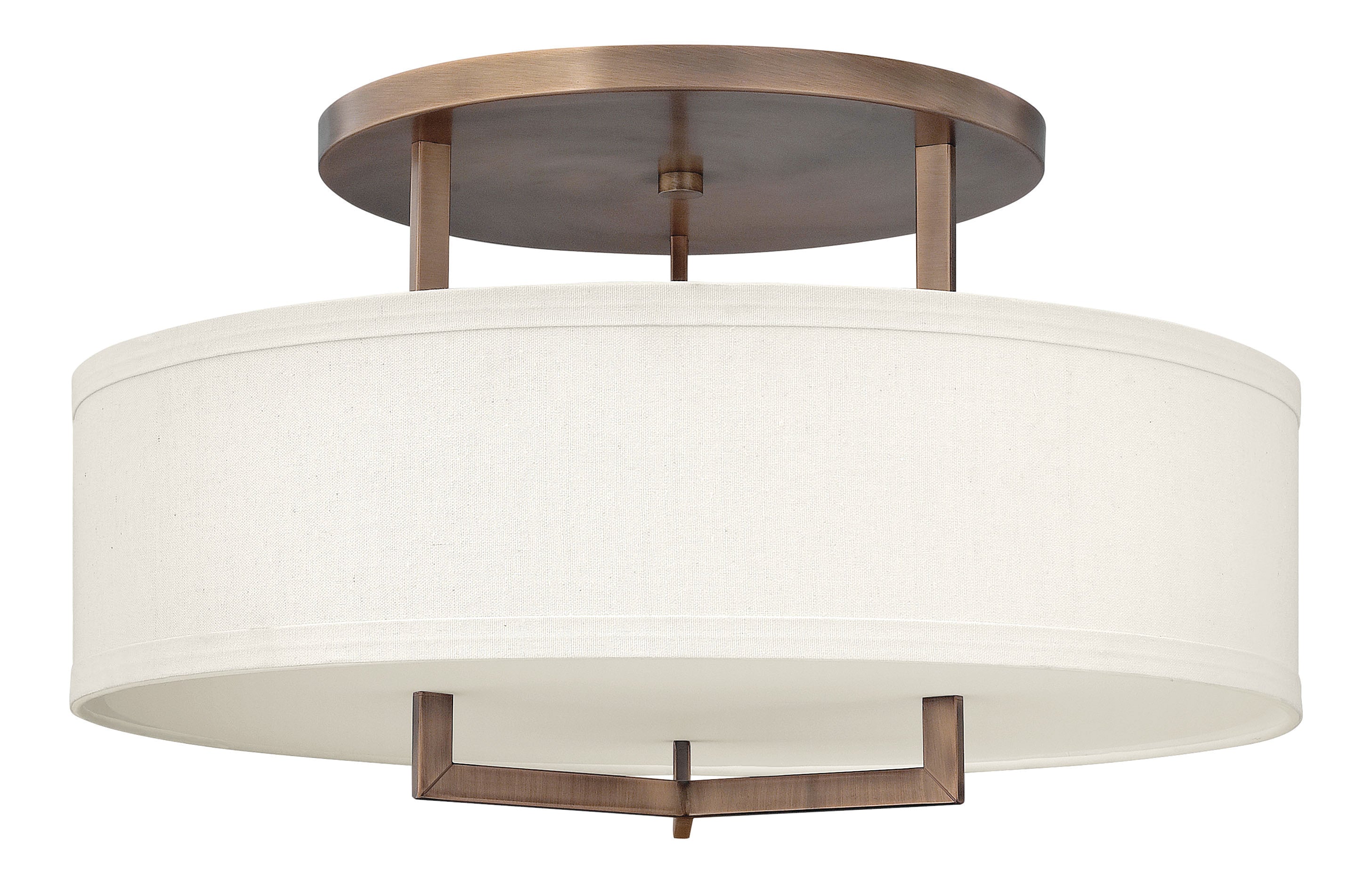 HAMPTON Semi plafonnier Bronze - 3211BR | HINKLEY