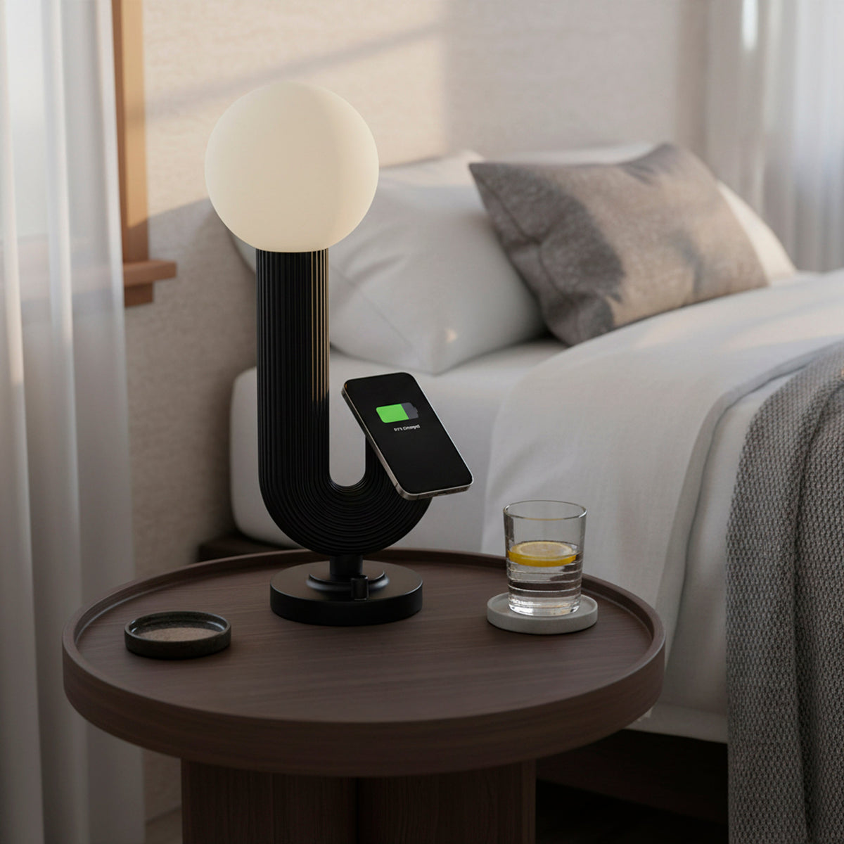 Lampe de table DEL avec recharge MagSafe | Jake — Adesso