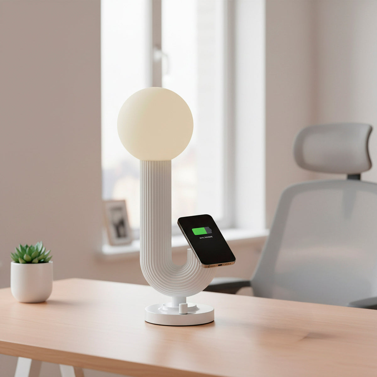 Lampe de table DEL avec recharge MagSafe | Jake — Adesso