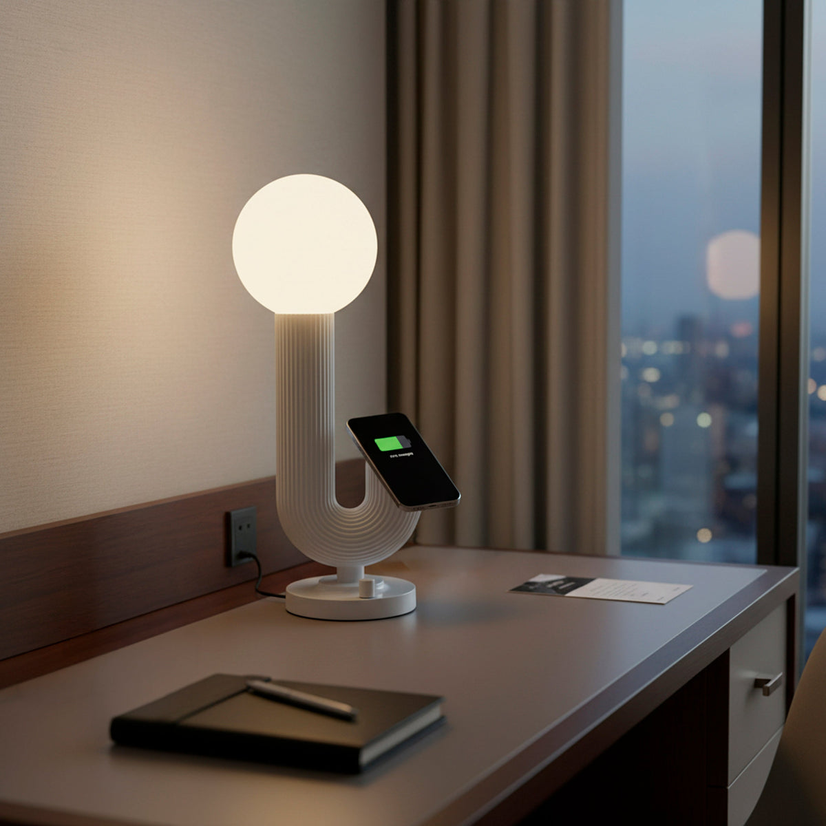 Lampe de table DEL avec recharge MagSafe | Jake — Adesso