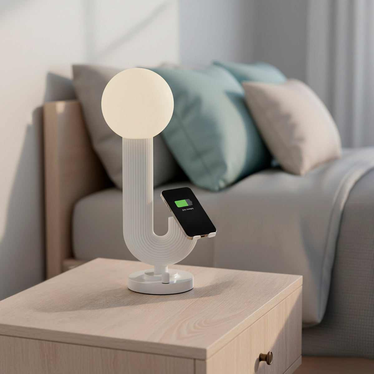 Lampe de table DEL avec recharge MagSafe | Jake — Adesso