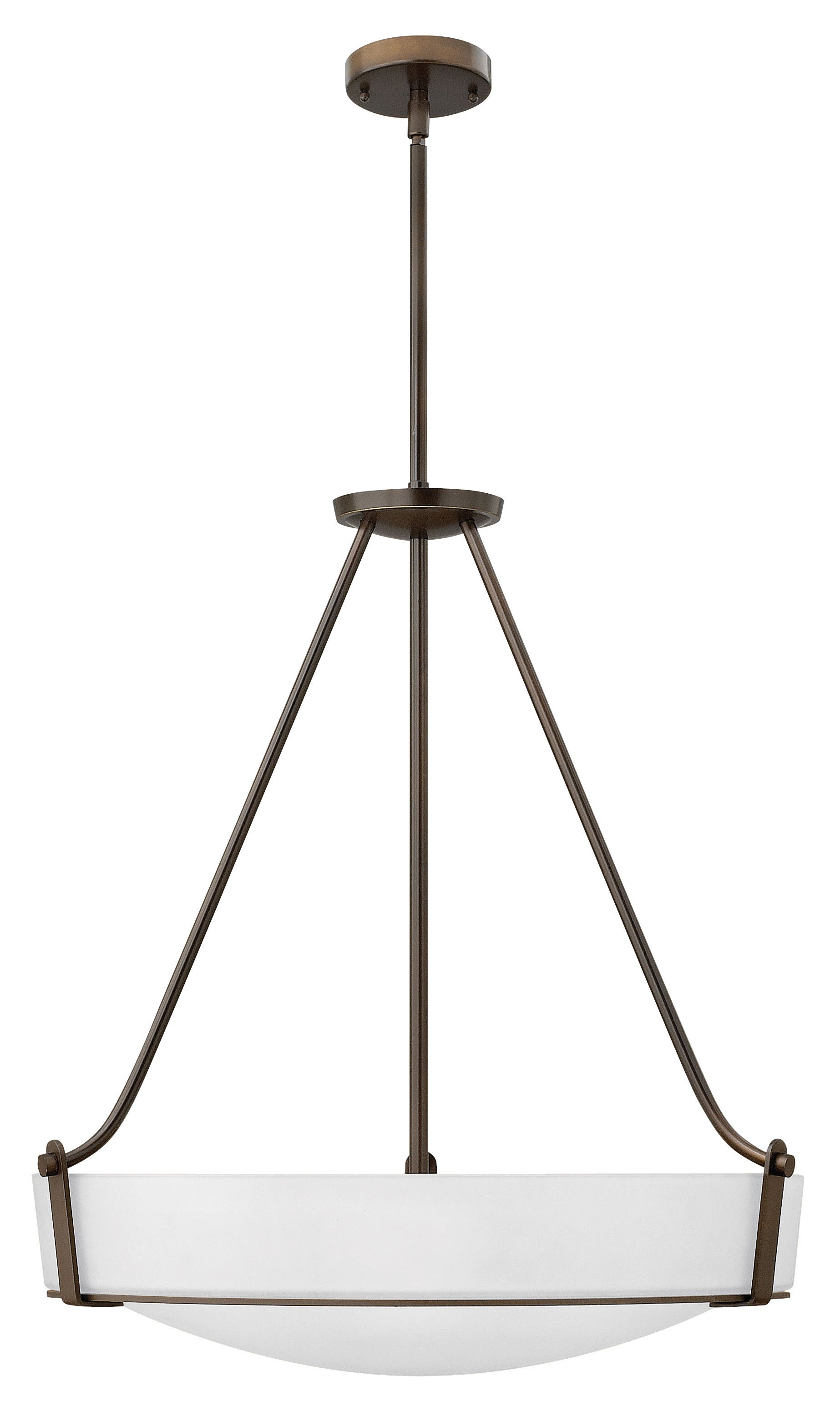HATHAWAY Suspension Bronze DEL INTÉGRÉ - 3224OB-WH-LED | HINKLEY