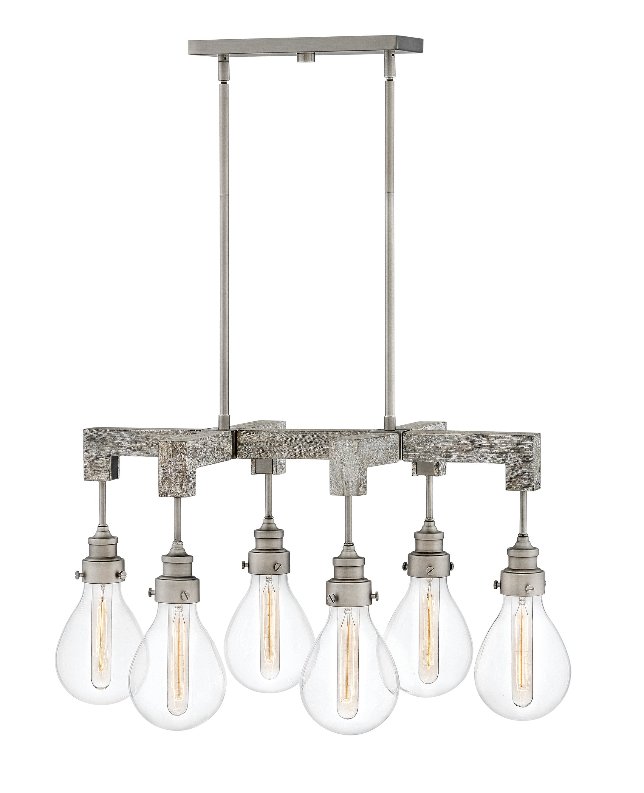 DENTON Chandelier Nickel - 3268PW | HINKLEY