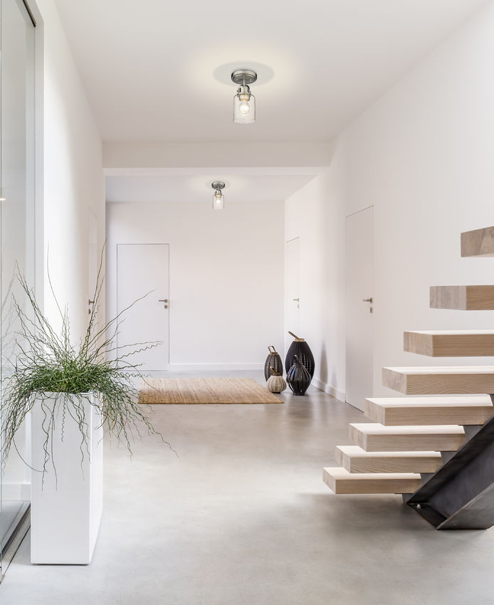 KINSLEY Flush mount Nickel - 340F1-BN | Z-LITE