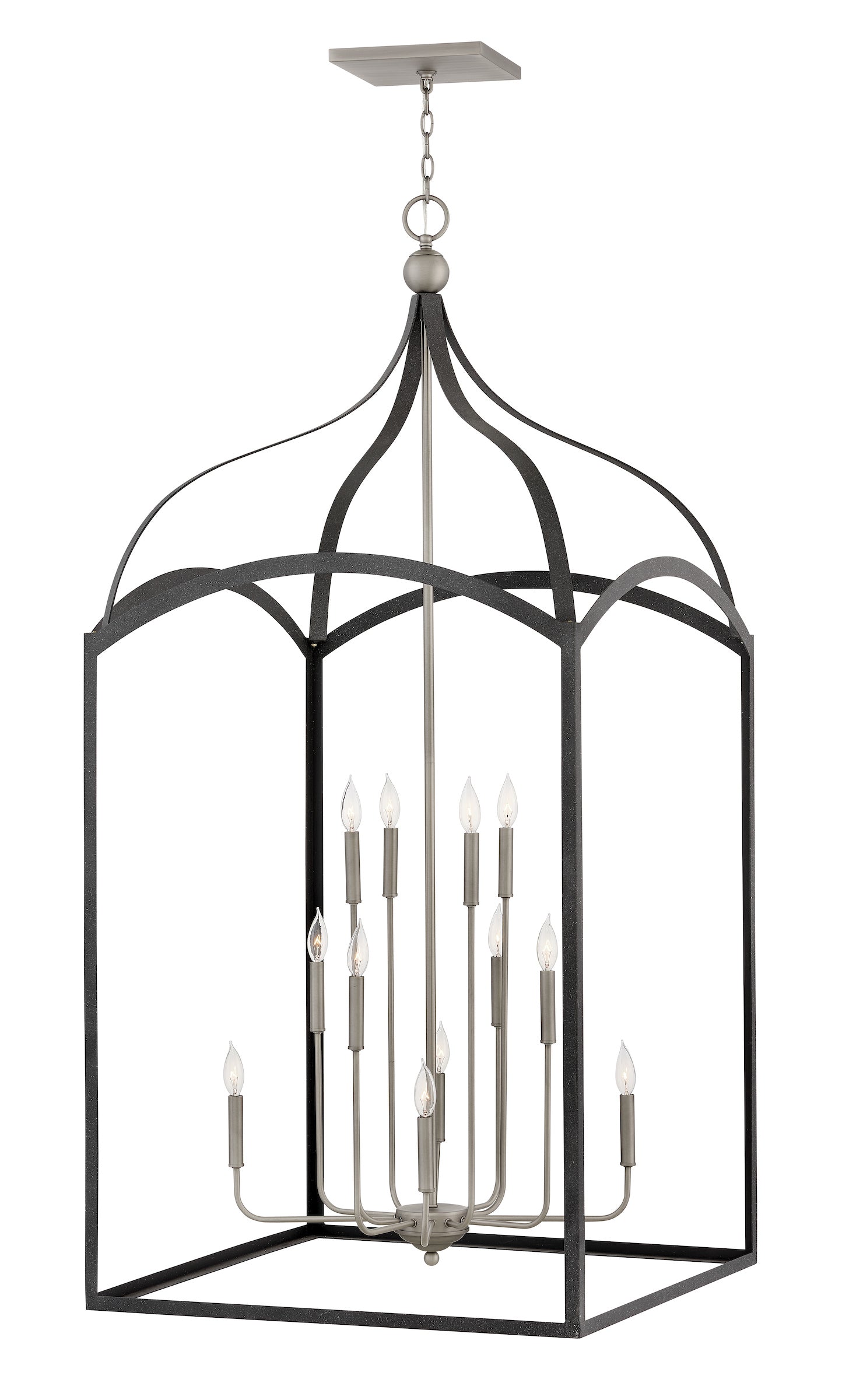 CLARENDON Chandelier Noir - 3419DZ | HINKLEY