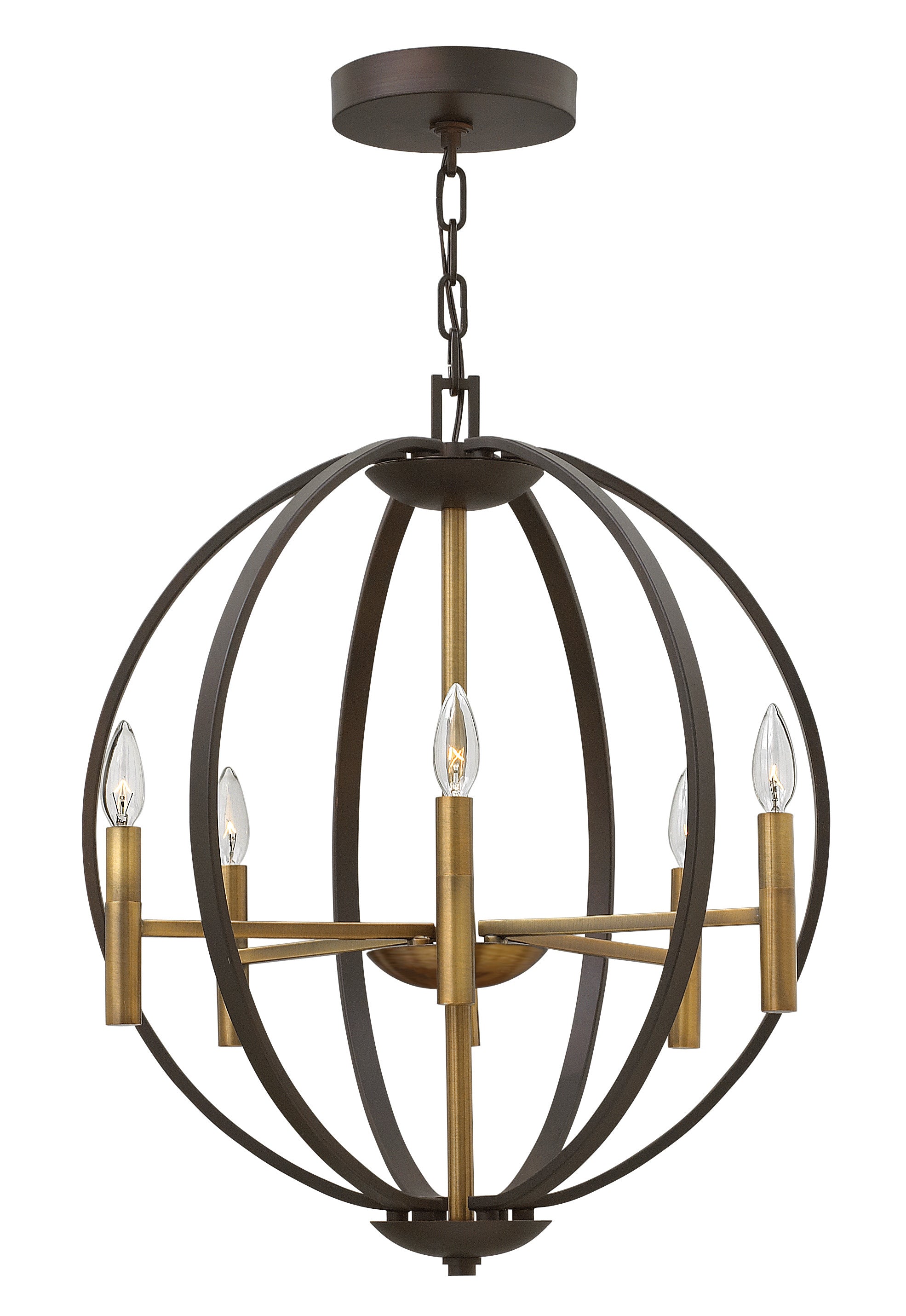 EUCLID Chandelier Bronze - 3466SB | HINKLEY