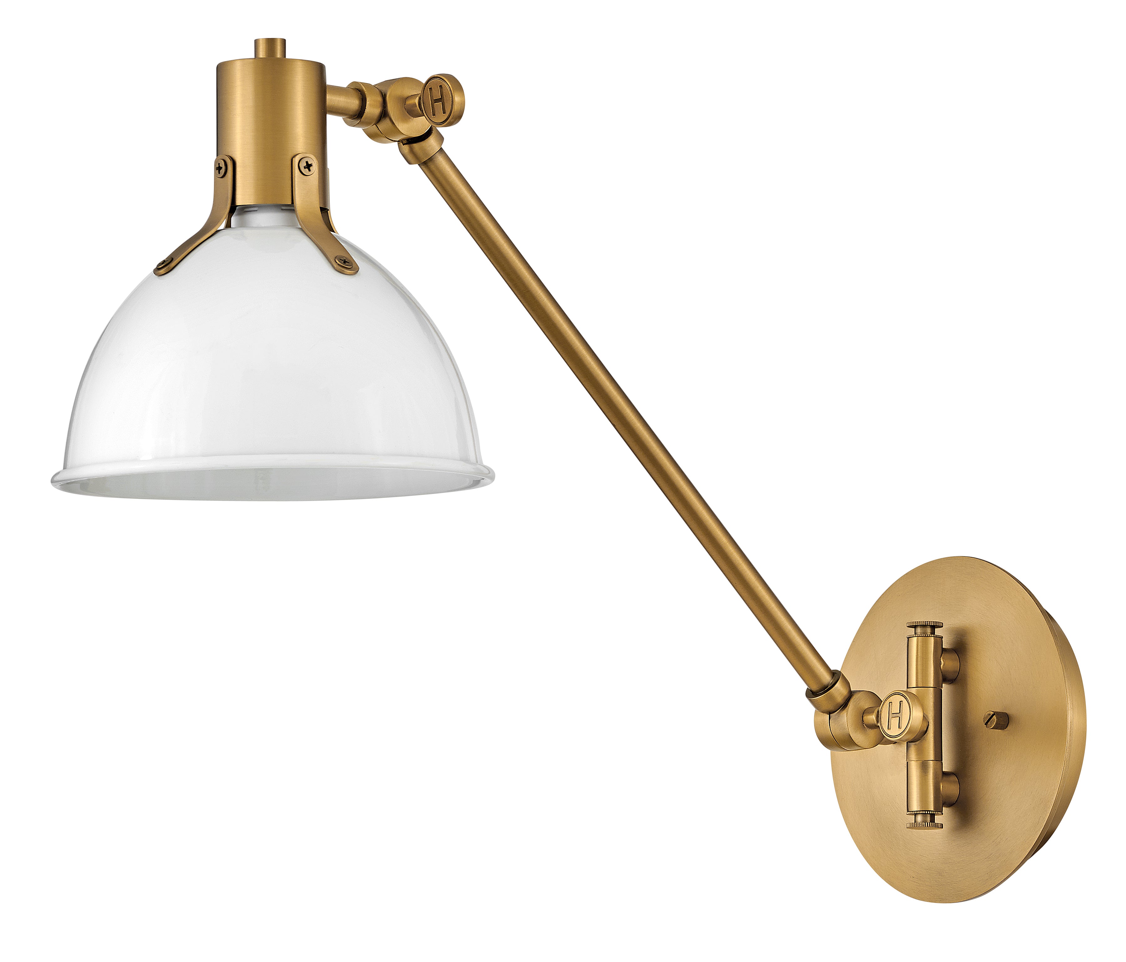Moyenne applique à bras articulé à une lumière