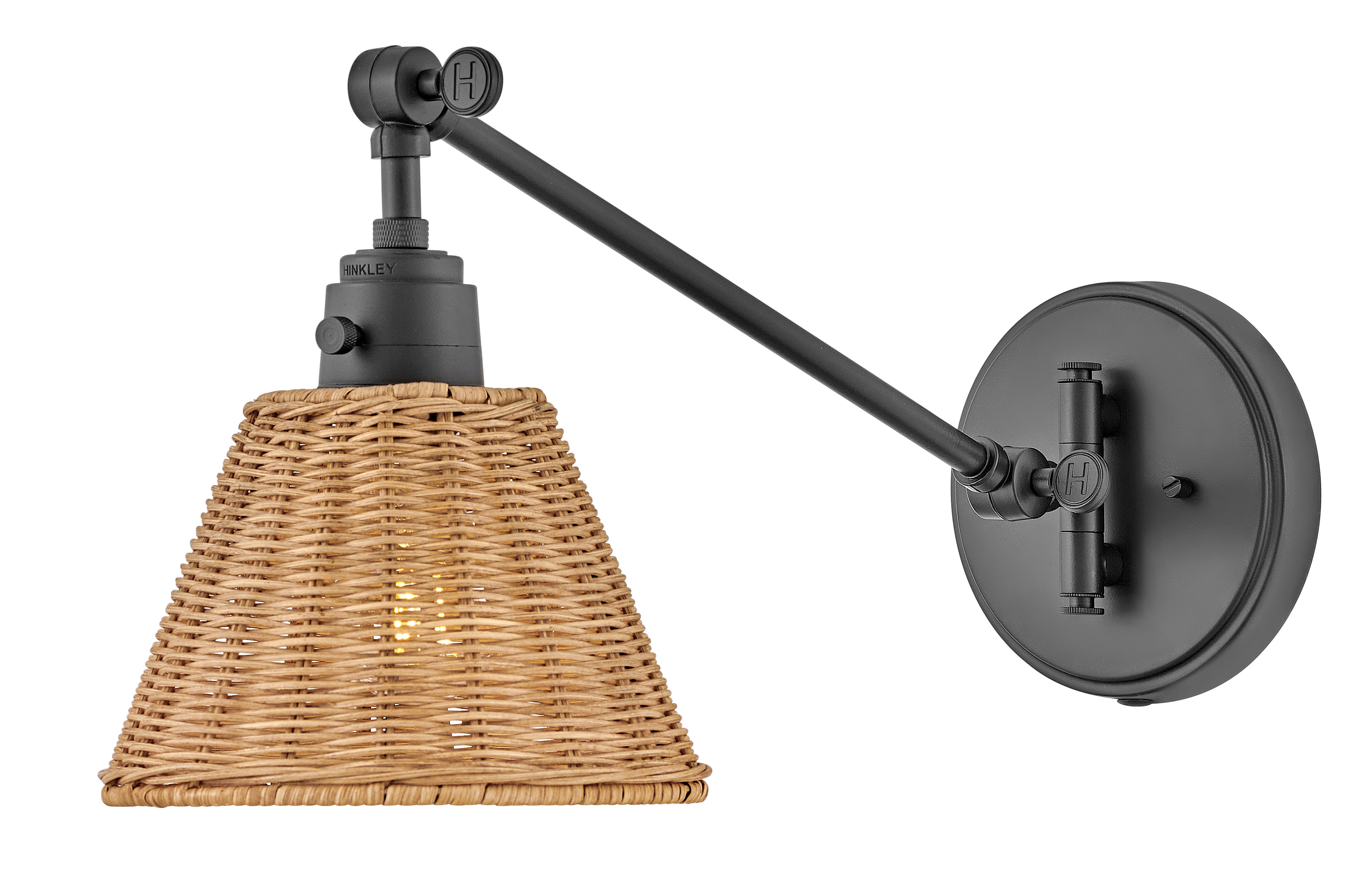 Moyenne applique à bras articulé à une lumière