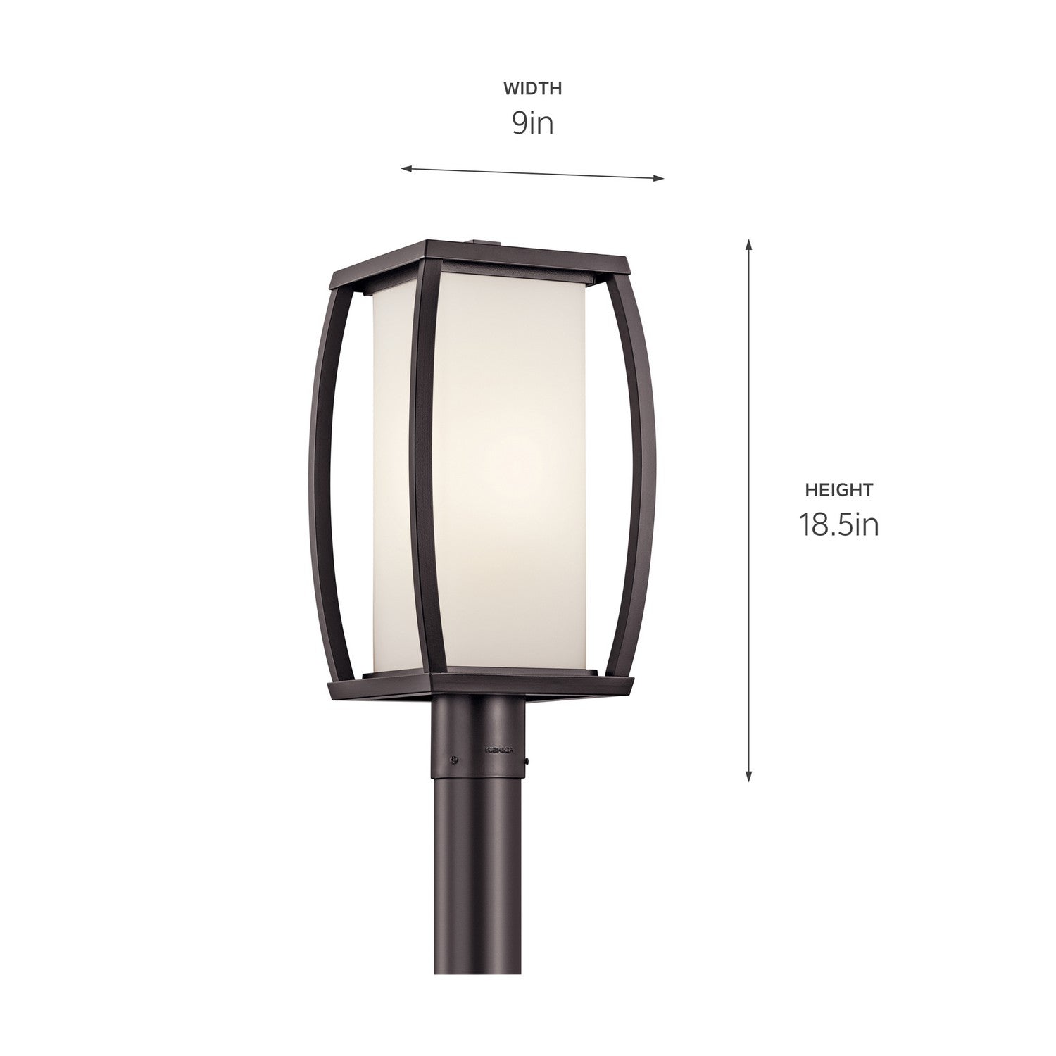Lampadaire extérieur 1 lumière | Bowen