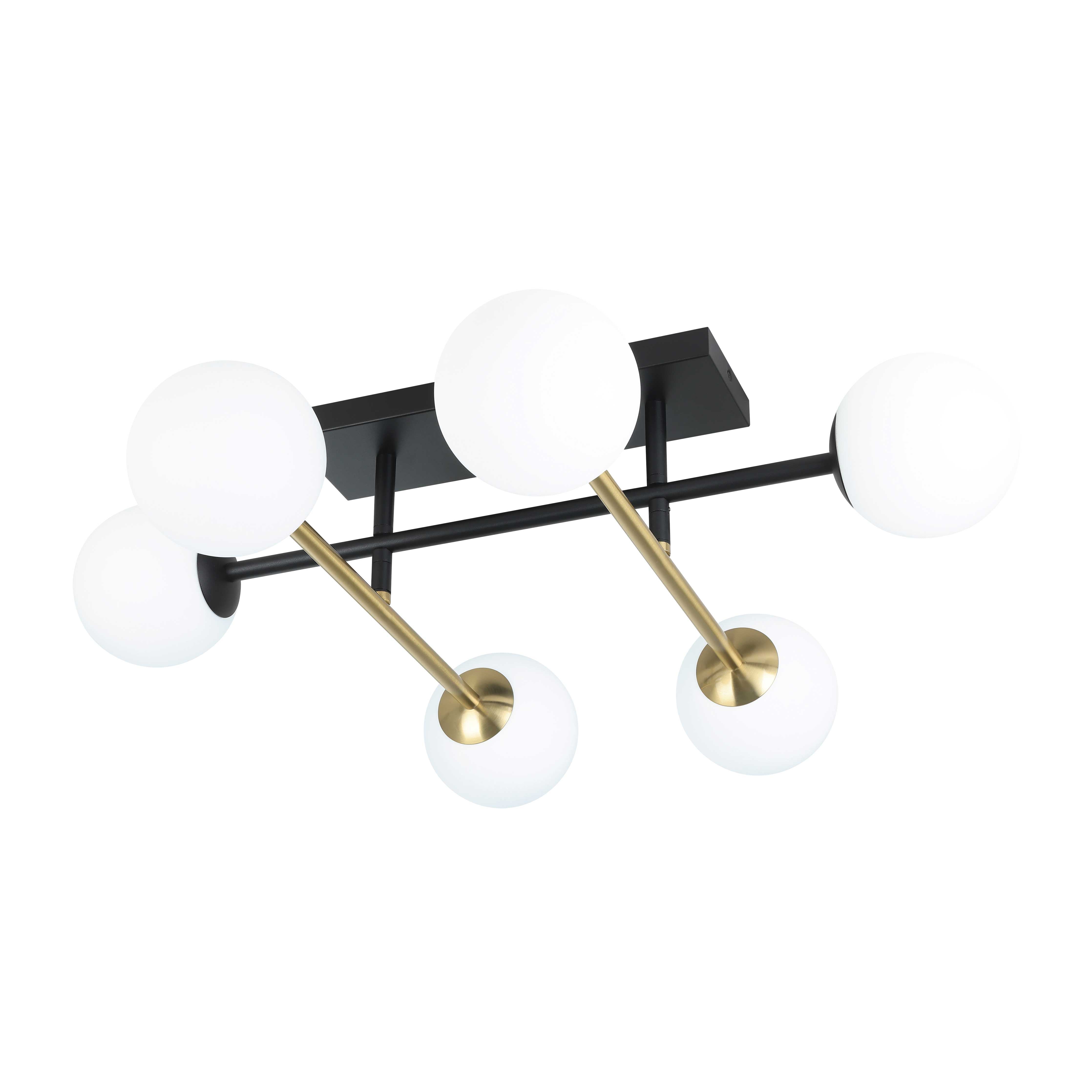 PAZ Plafonnier Noir, or - 390176A | EGLO