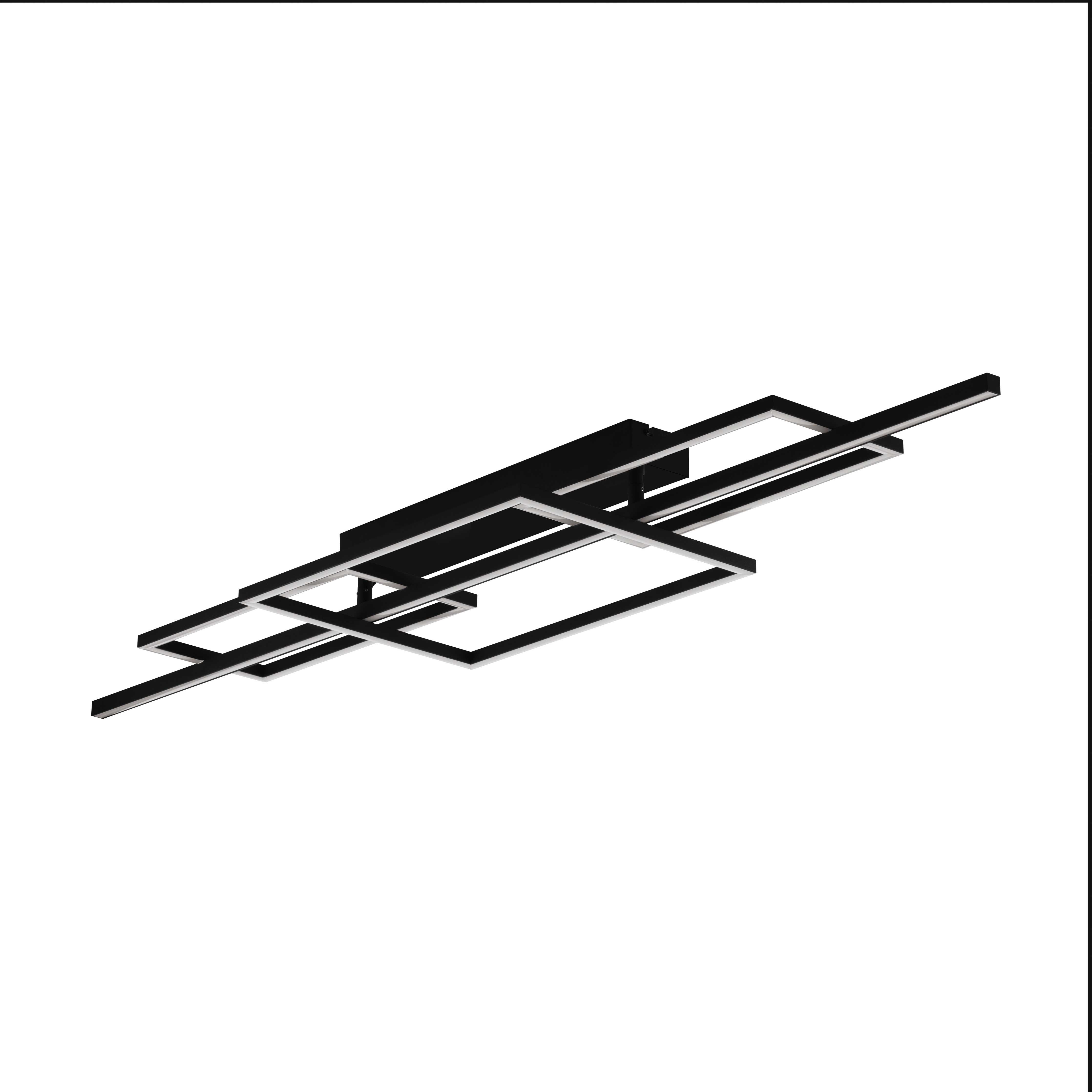 PUEBLA Plafonnier Noir DEL INTÉGRÉ - 390282A | EGLO