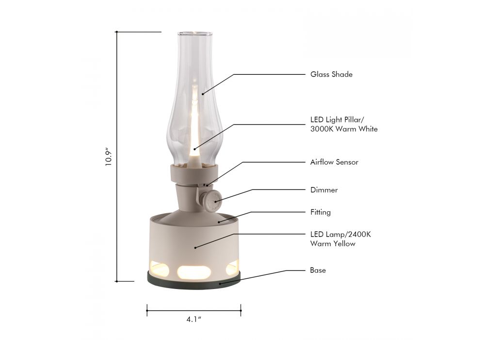 OLD DAYS Table lamp - T140004-Magnolia | TUBICEN