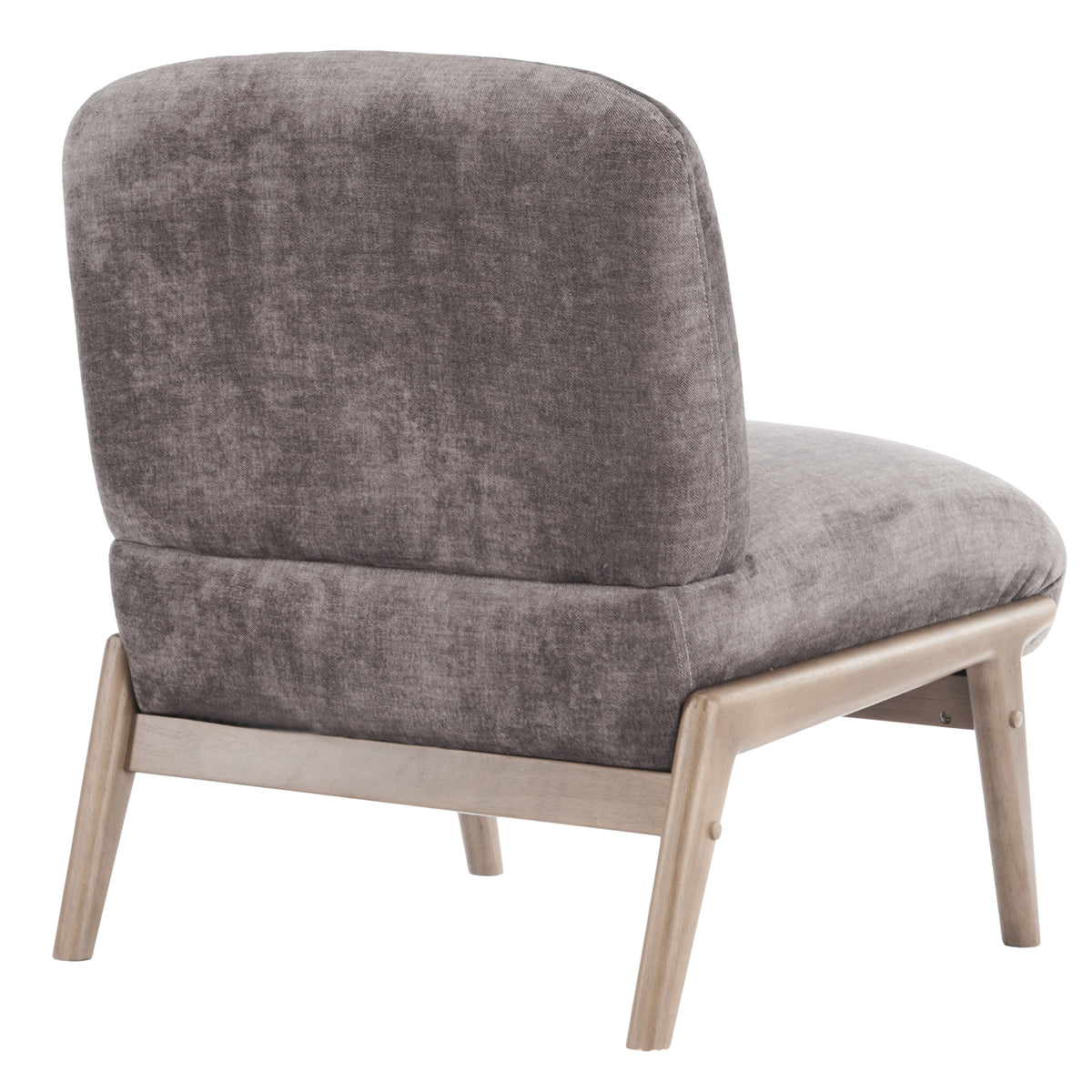 Fauteuil d’appoint en velours Lisson – fini TAUPE FONCÉ | World Wide