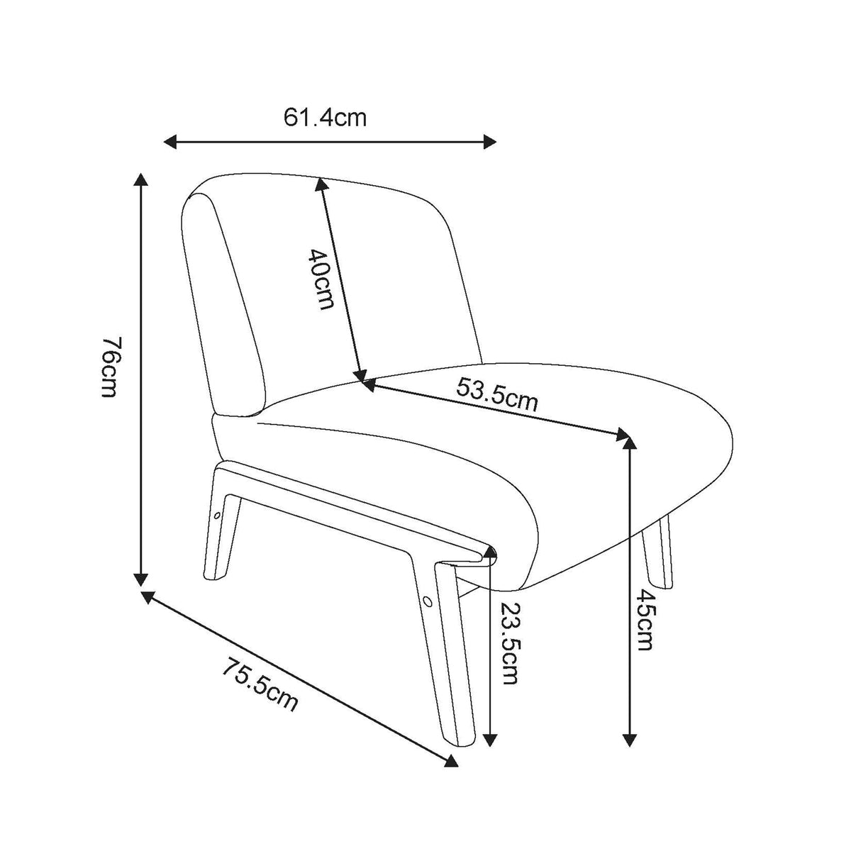 Fauteuil d’appoint en velours Lisson – fini TAUPE FONCÉ | World Wide