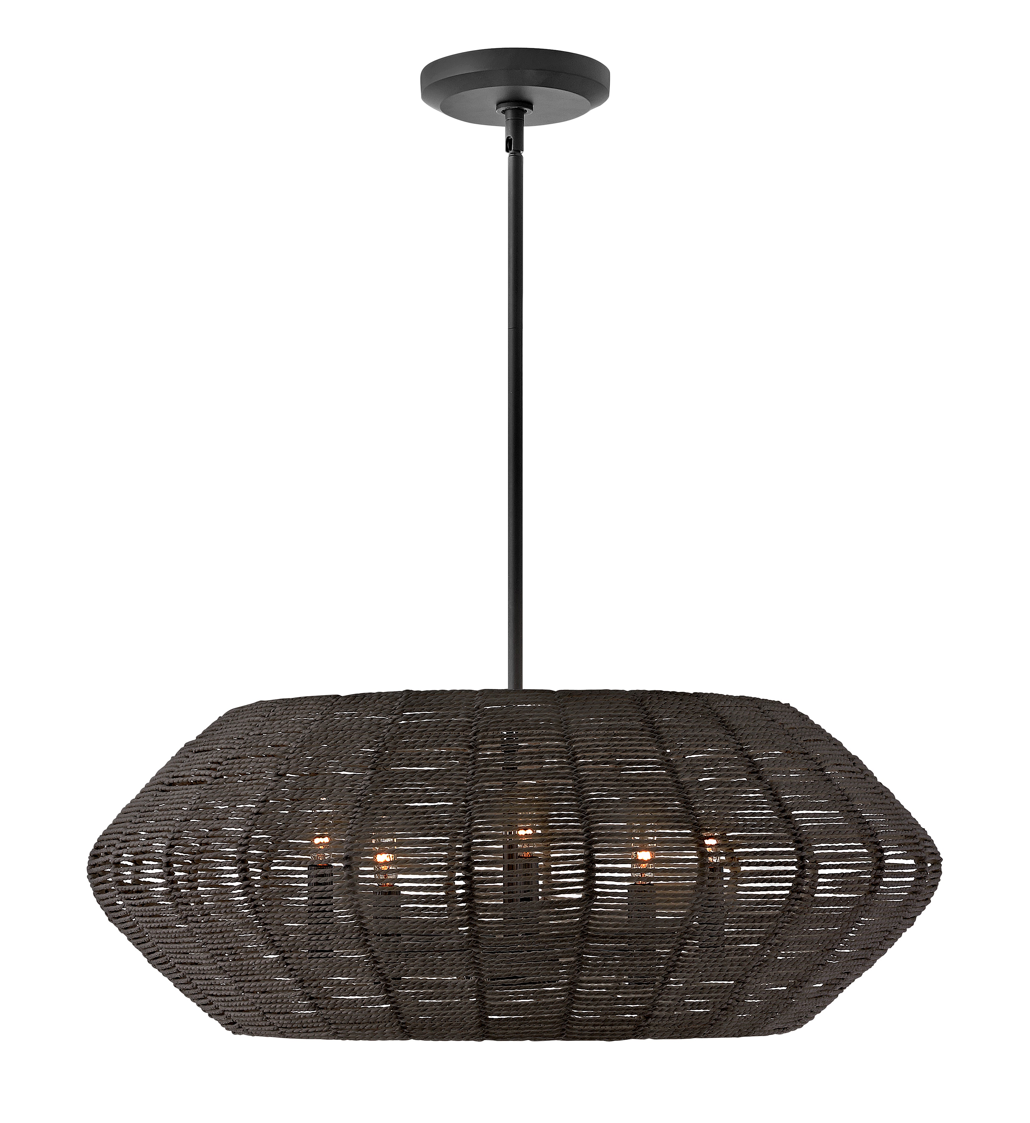 Moyen lustre tambour convertibler