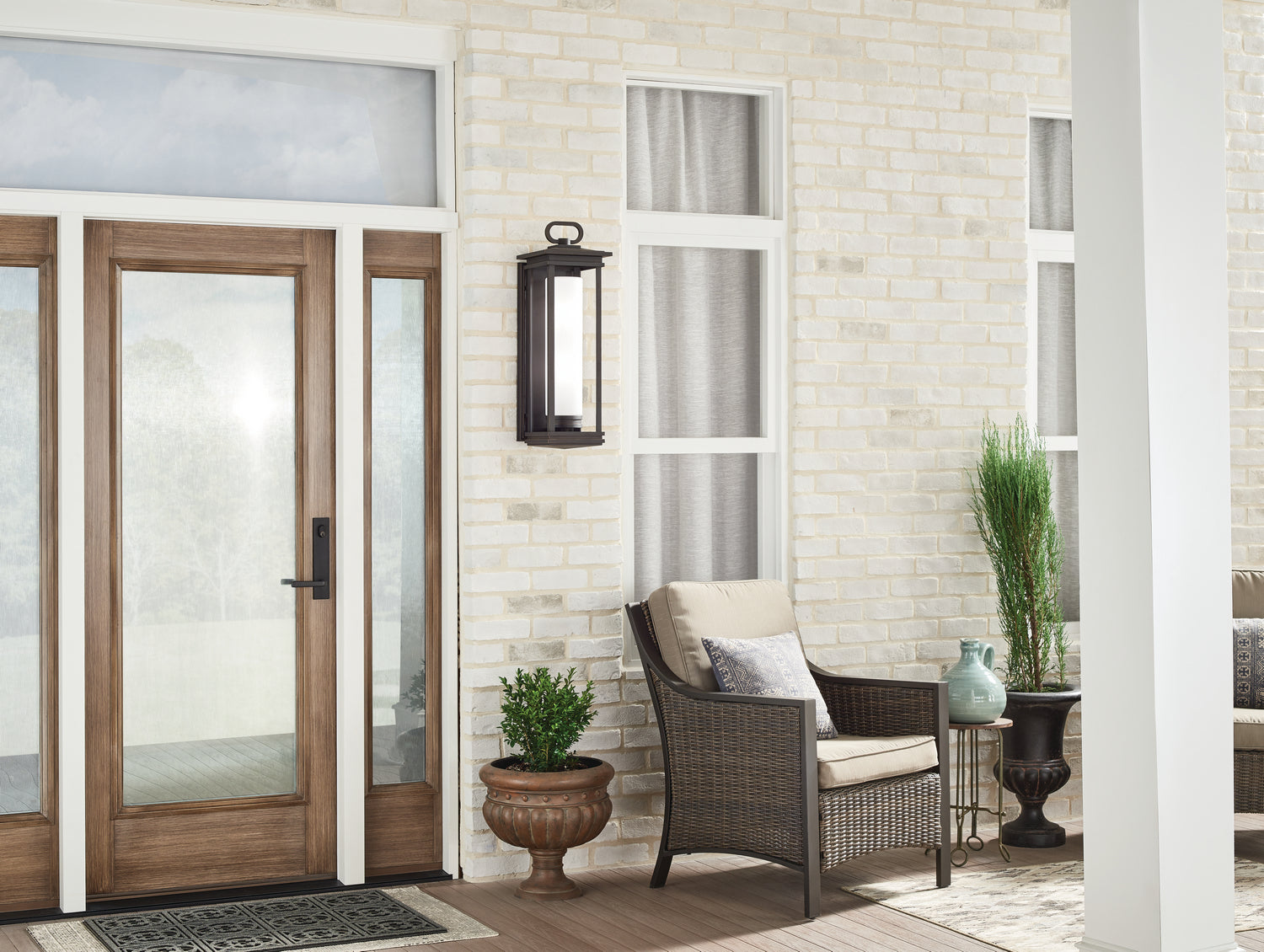 Lampadaire extérieur 1 lumière | South Hope