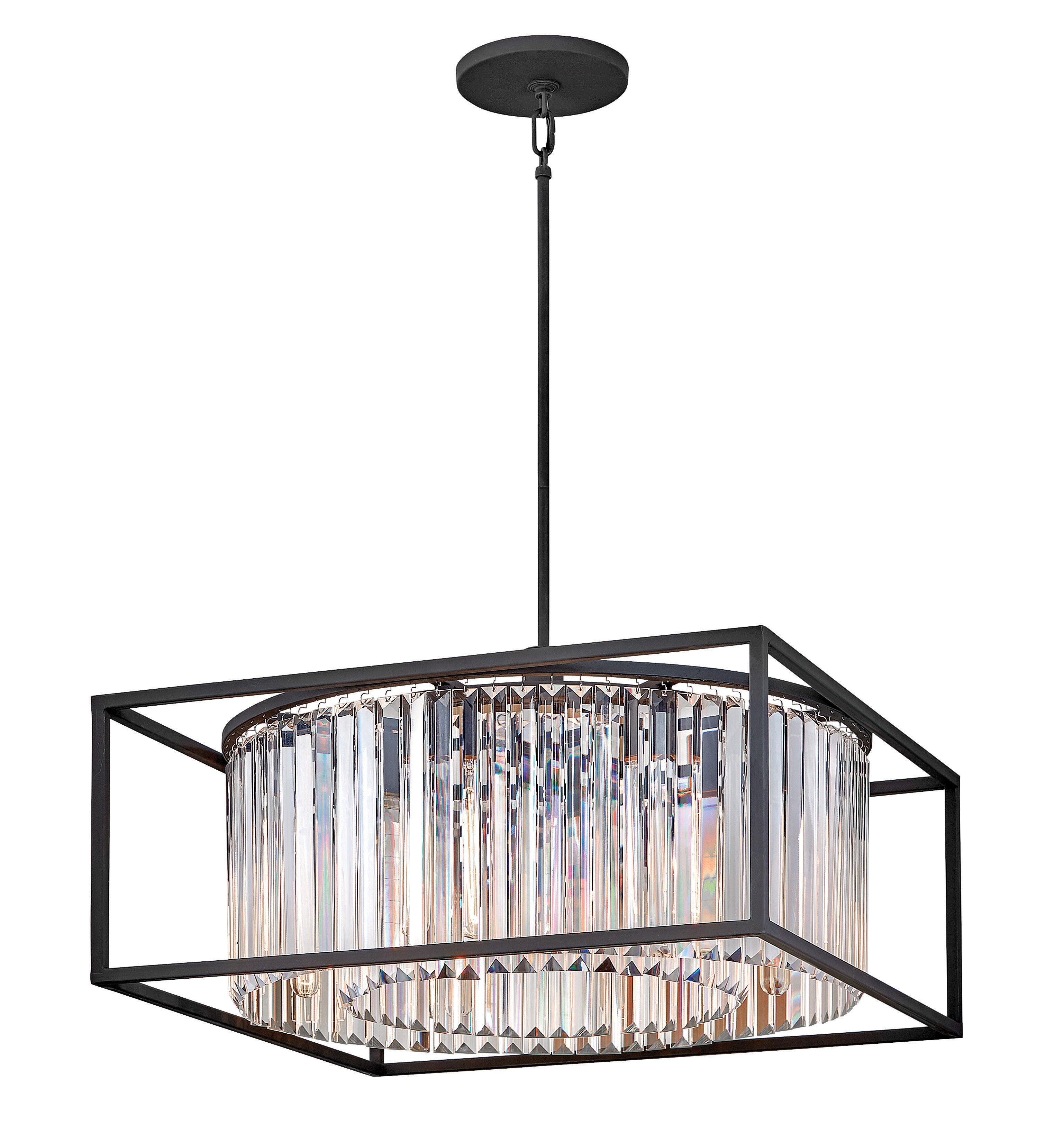 Moyen lustre tambour convertibler
