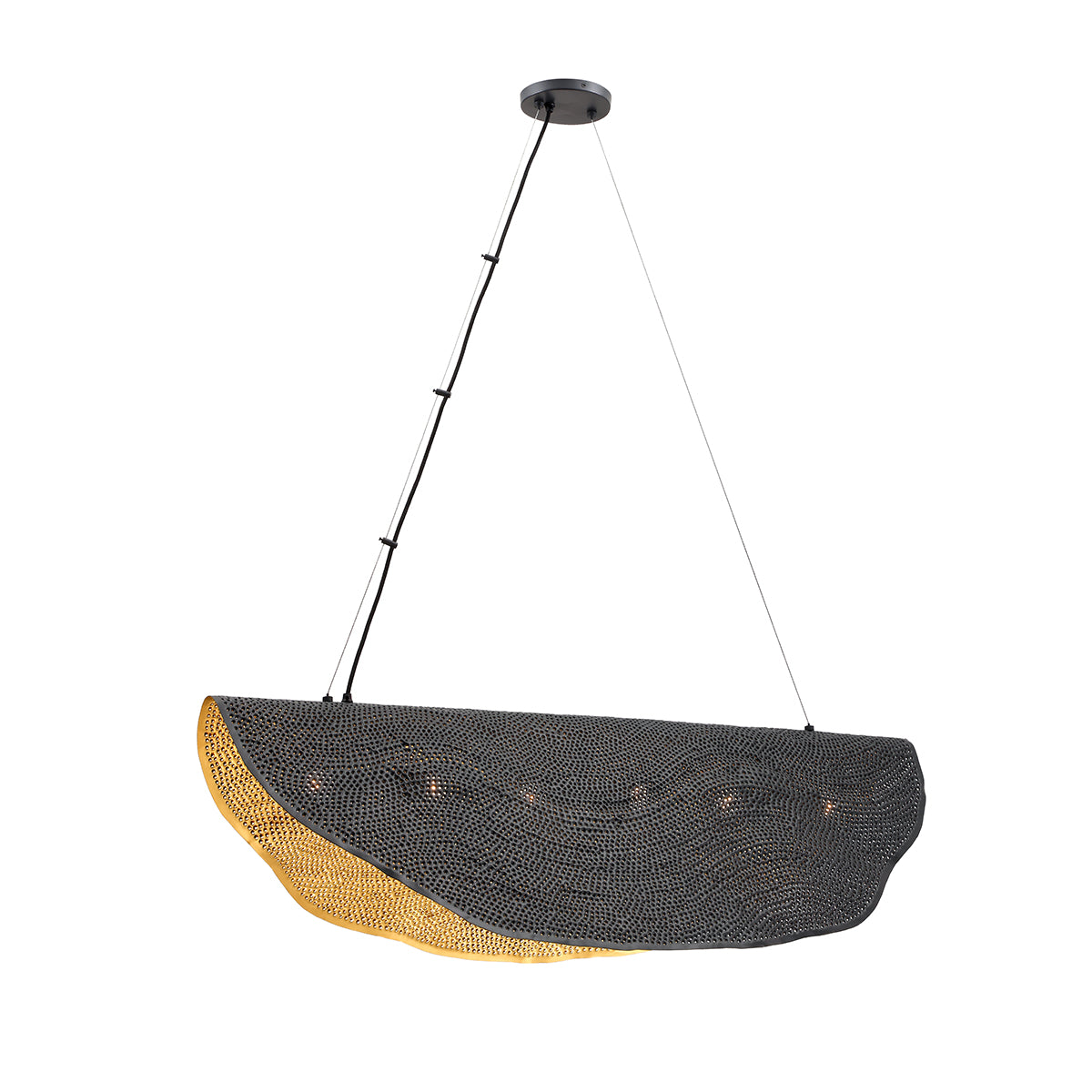 LAHAR Chandelier Bronze - 46458-018 | EUROFASE