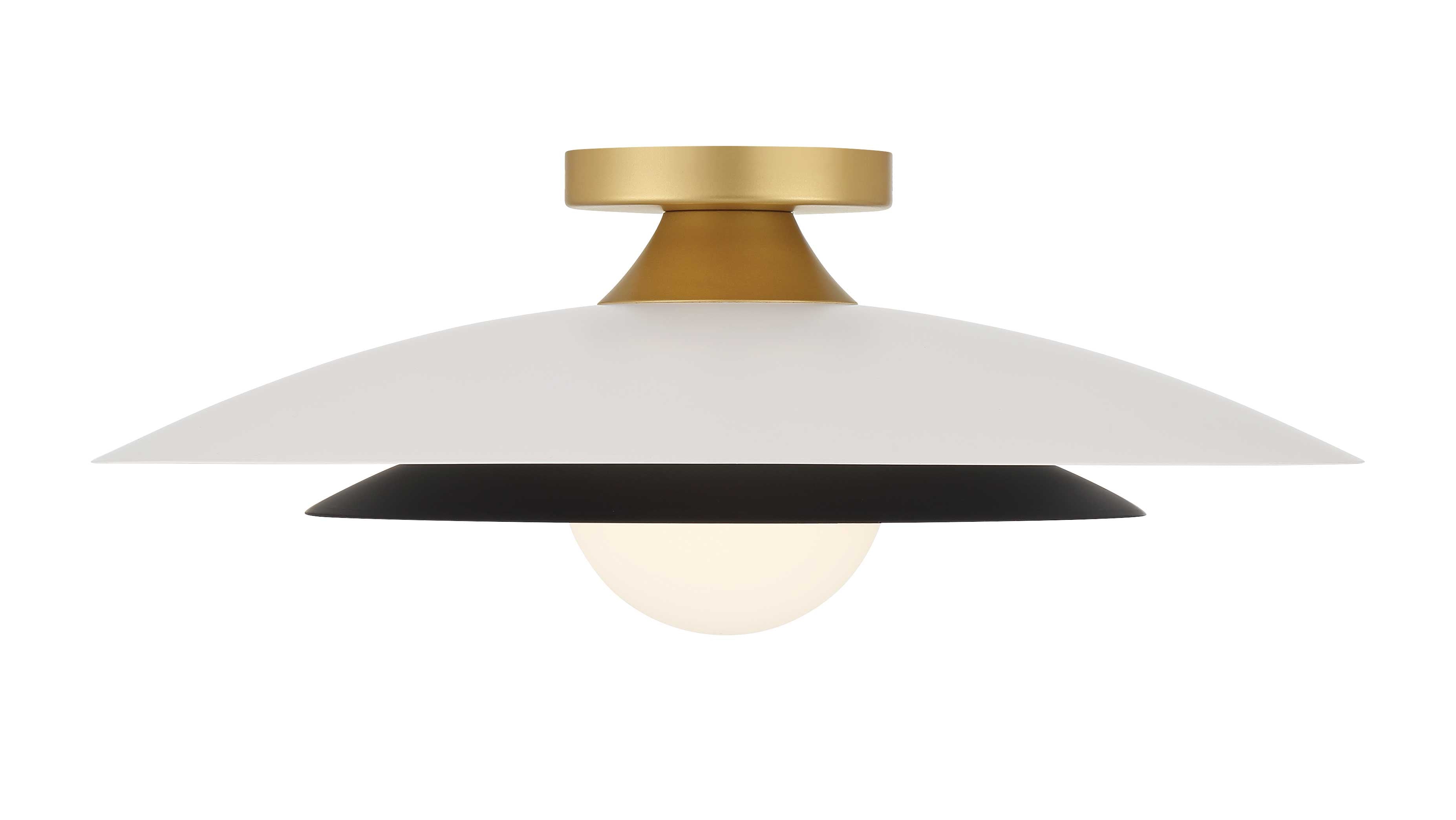 WELSH Plafonnier Blanc, Or DEL INTÉGRÉ - 46815-019 | EUROFASE