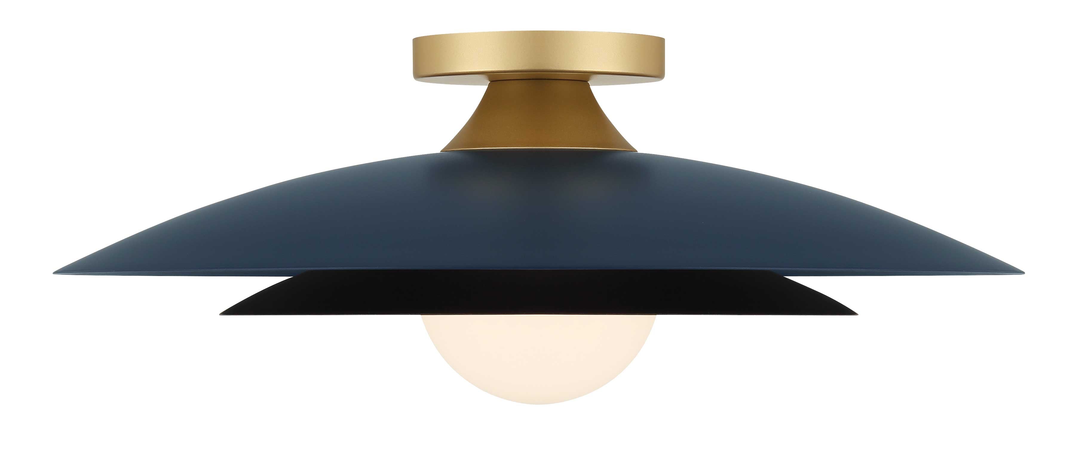 WELSH Plafonnier Bleu, Or DEL INTÉGRÉ - 46815-026 | EUROFASE