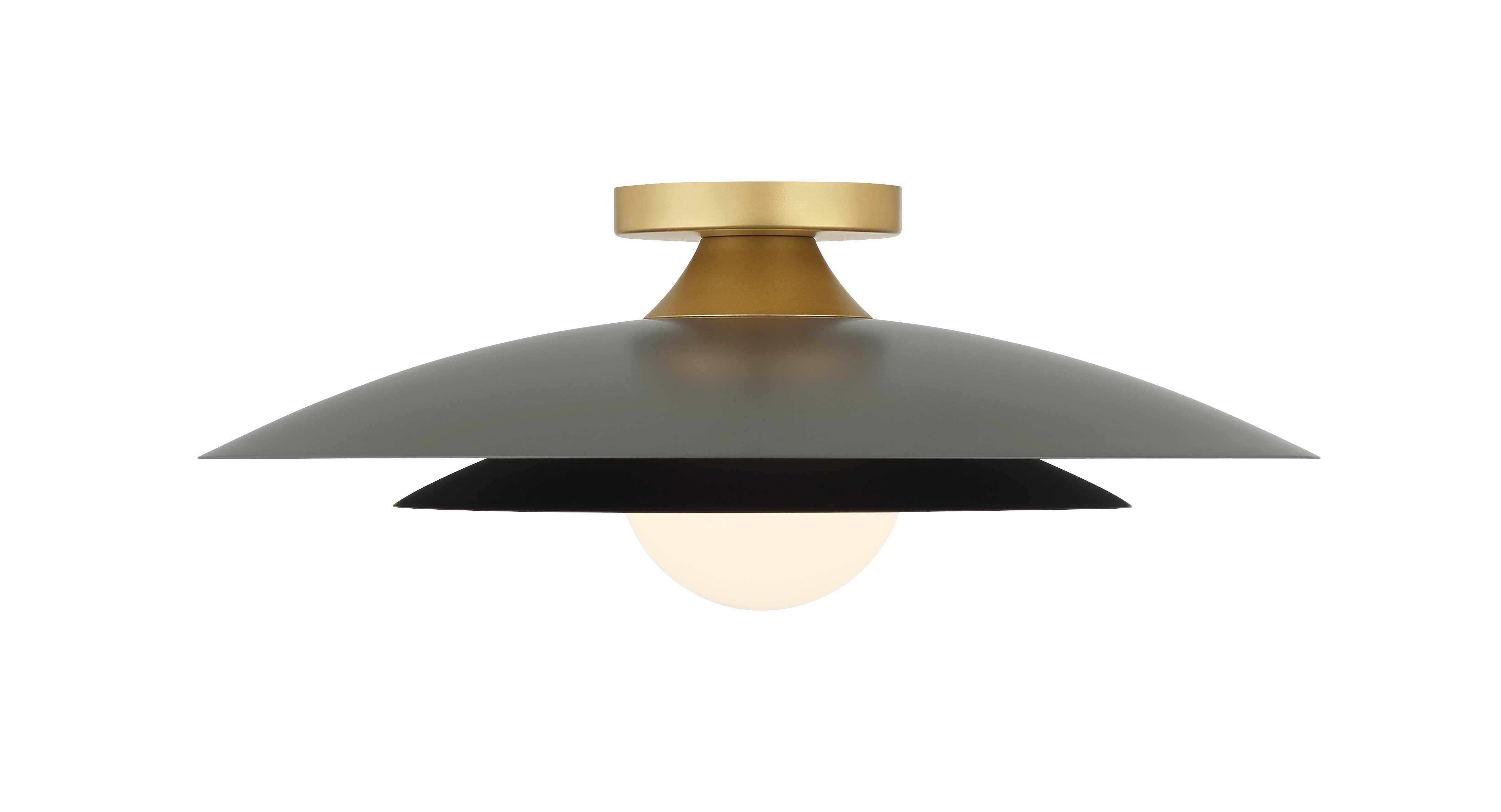 WELSH Plafonnier Gris, Or DEL INTÉGRÉ - 46815-033 | EUROFASE