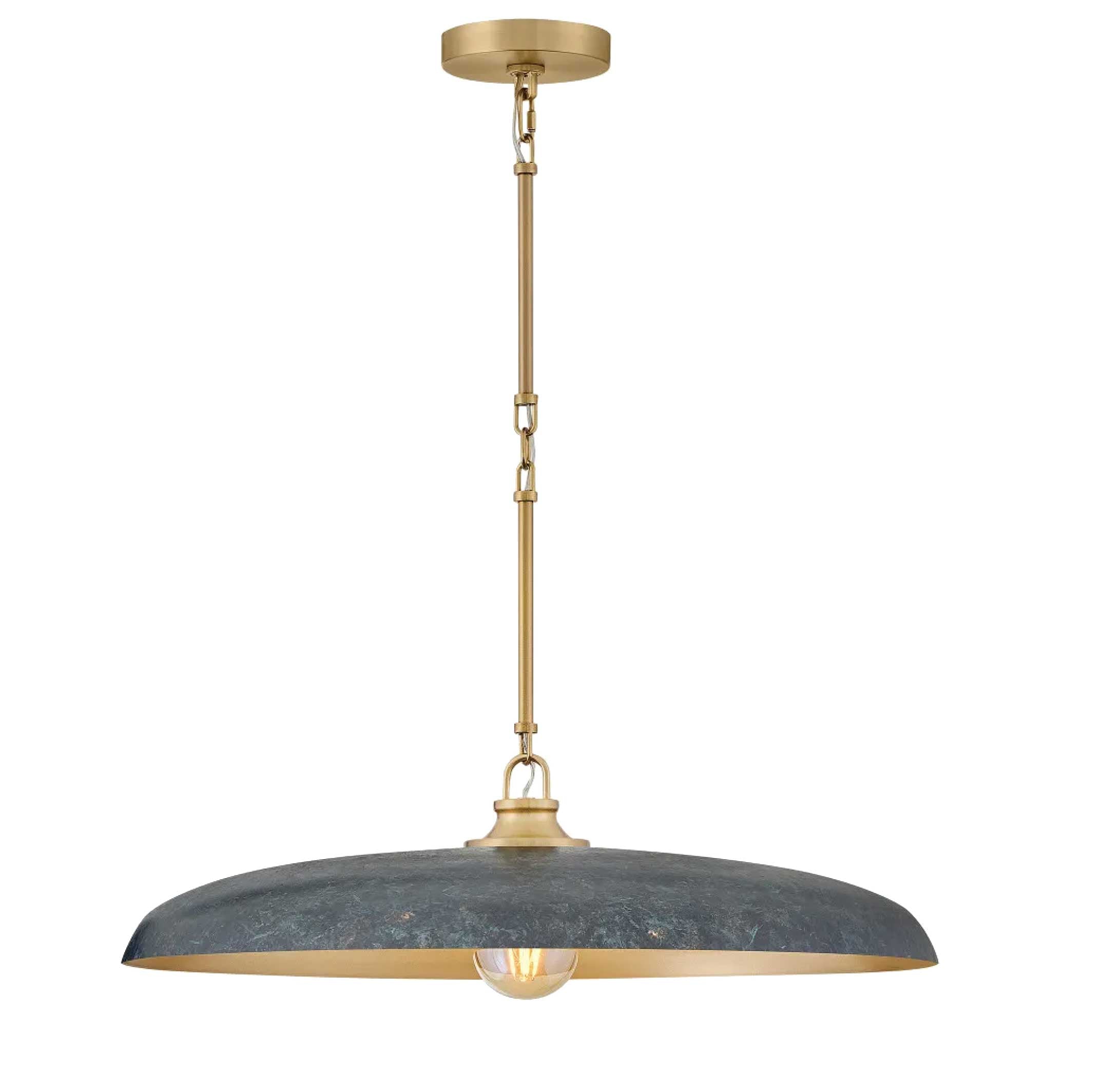 Luminaire suspendu Laiton laqué et vert-de-gris antique | SADIE