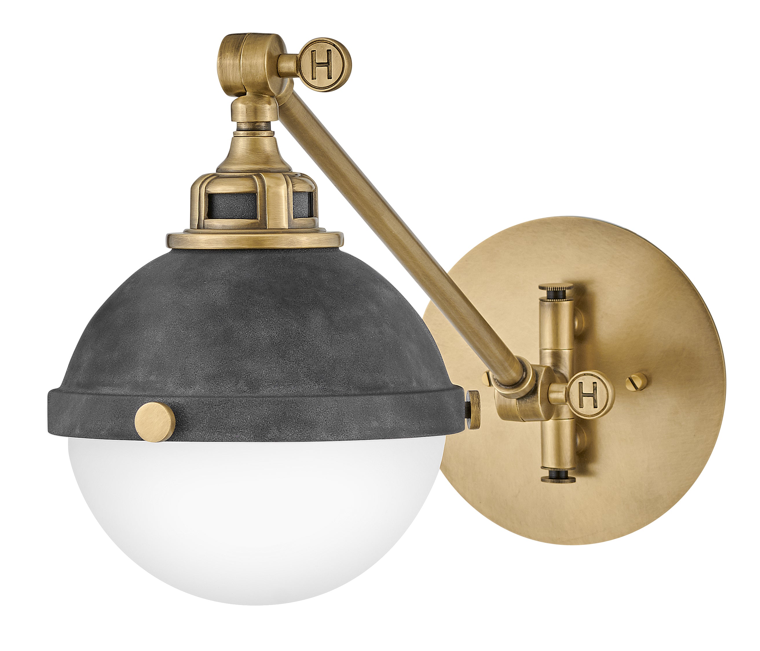 Petite applique à bras articulé à une lumière