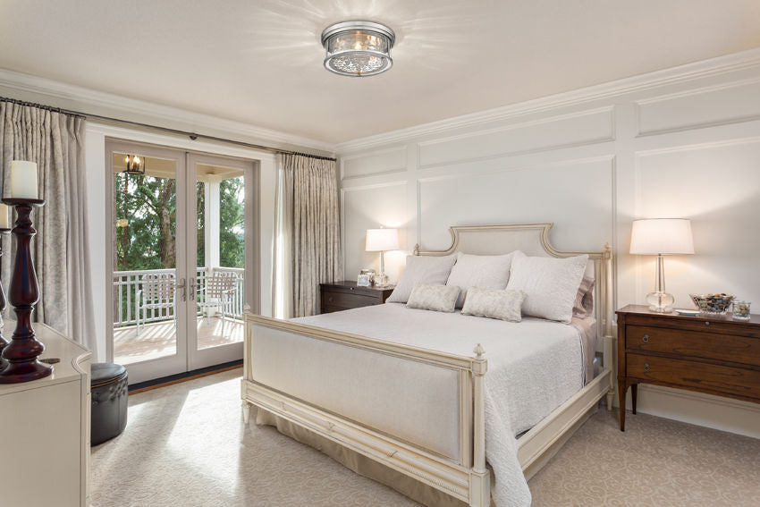 CLARION Flush mount Nickel - 493F3-BN | Z-LITE