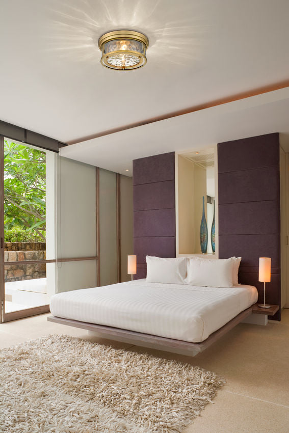 CLARION Flush mount Gold - 493F3-RB | Z-LITE