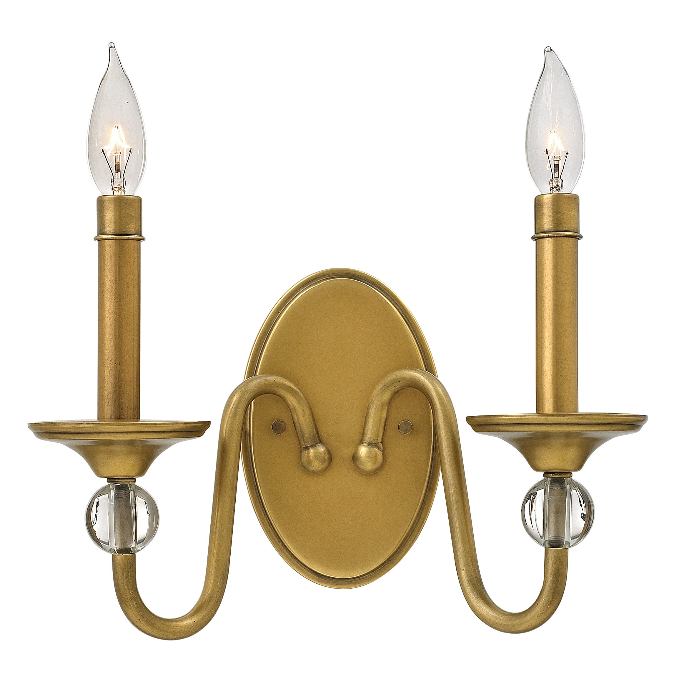 Petite applique à deux lumières