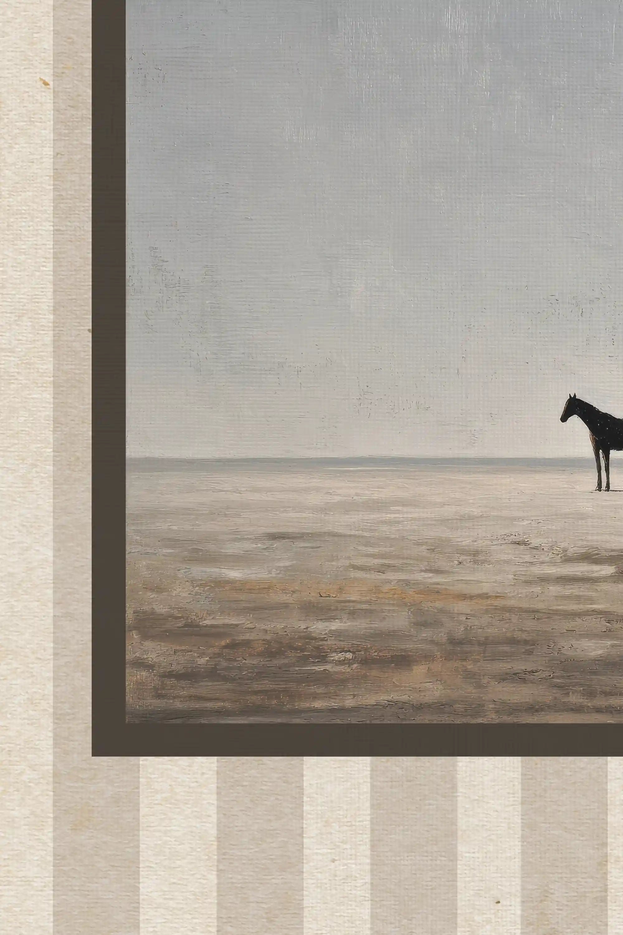 LONE FIGURE, Oeuvre sur toile rigide, encadré signature Atelier Dansereau (Collective)