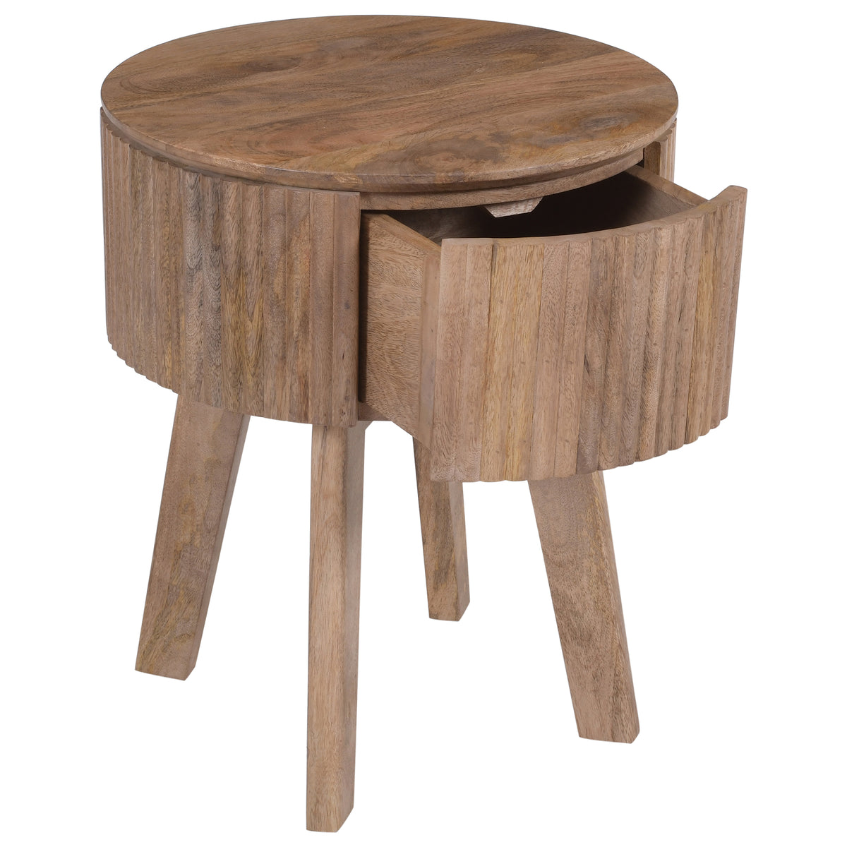 Table d’appoint ronde à 1 tiroir | Balark | World Wide