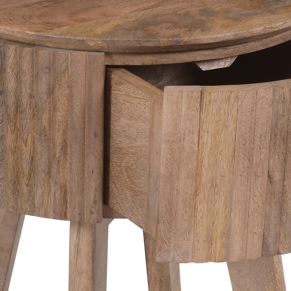 Table d’appoint ronde à 1 tiroir | Balark | World Wide