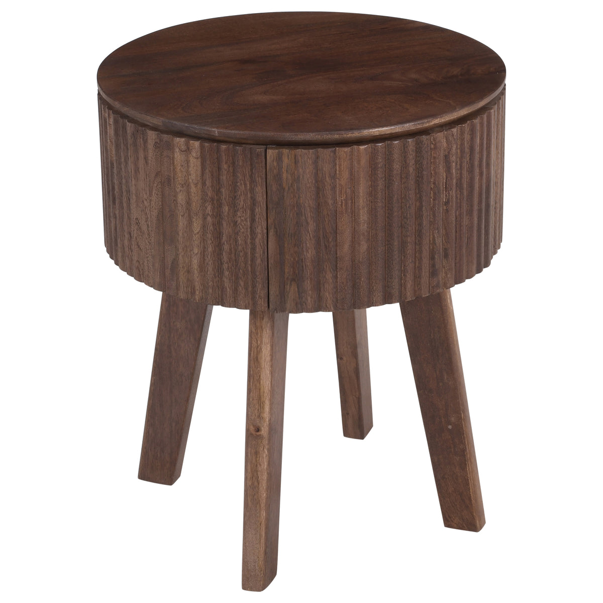 Table d’appoint ronde à 1 tiroir | Balark | World Wide